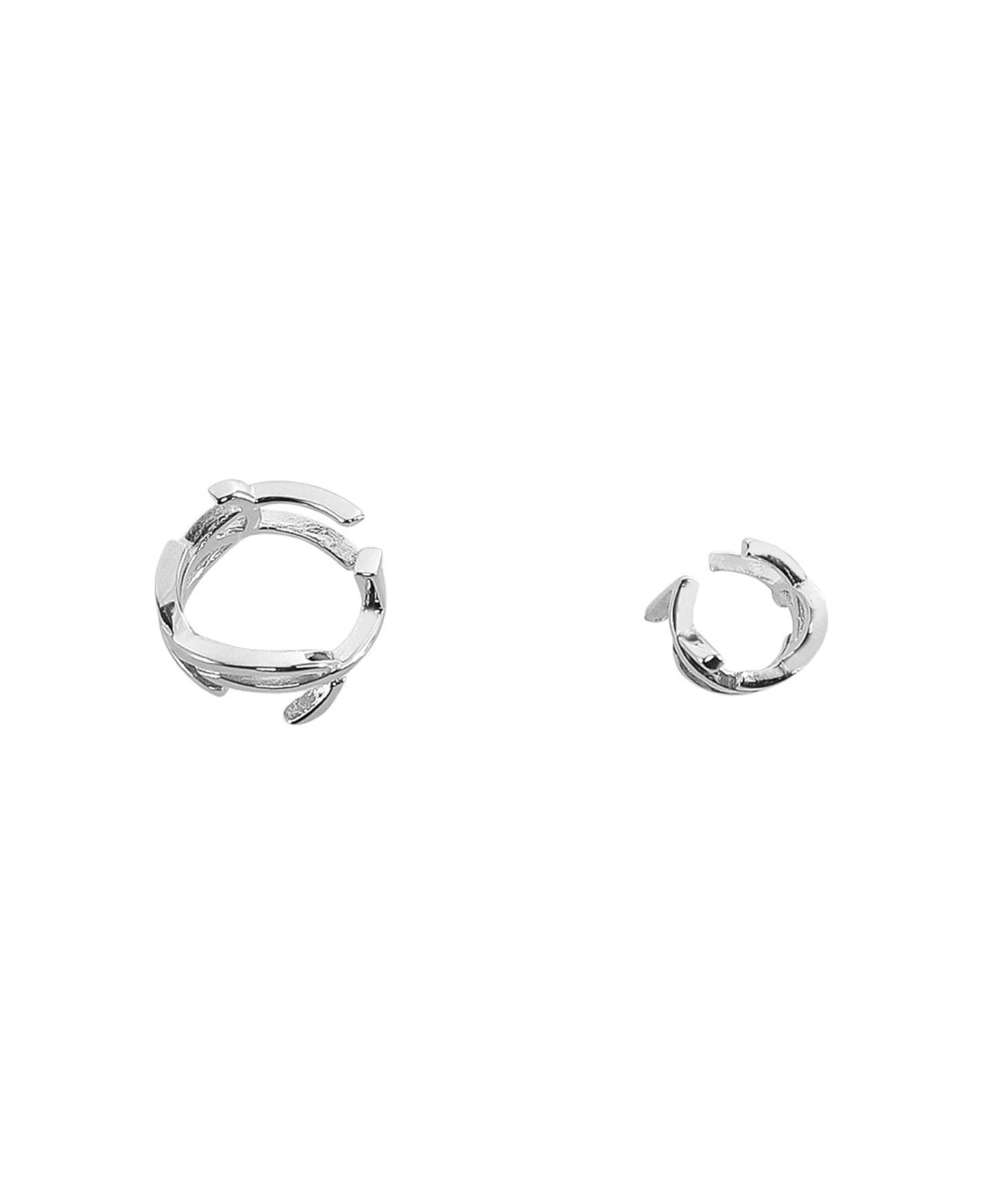 Saint Laurent Asymmetrical Curb Chain Earrings