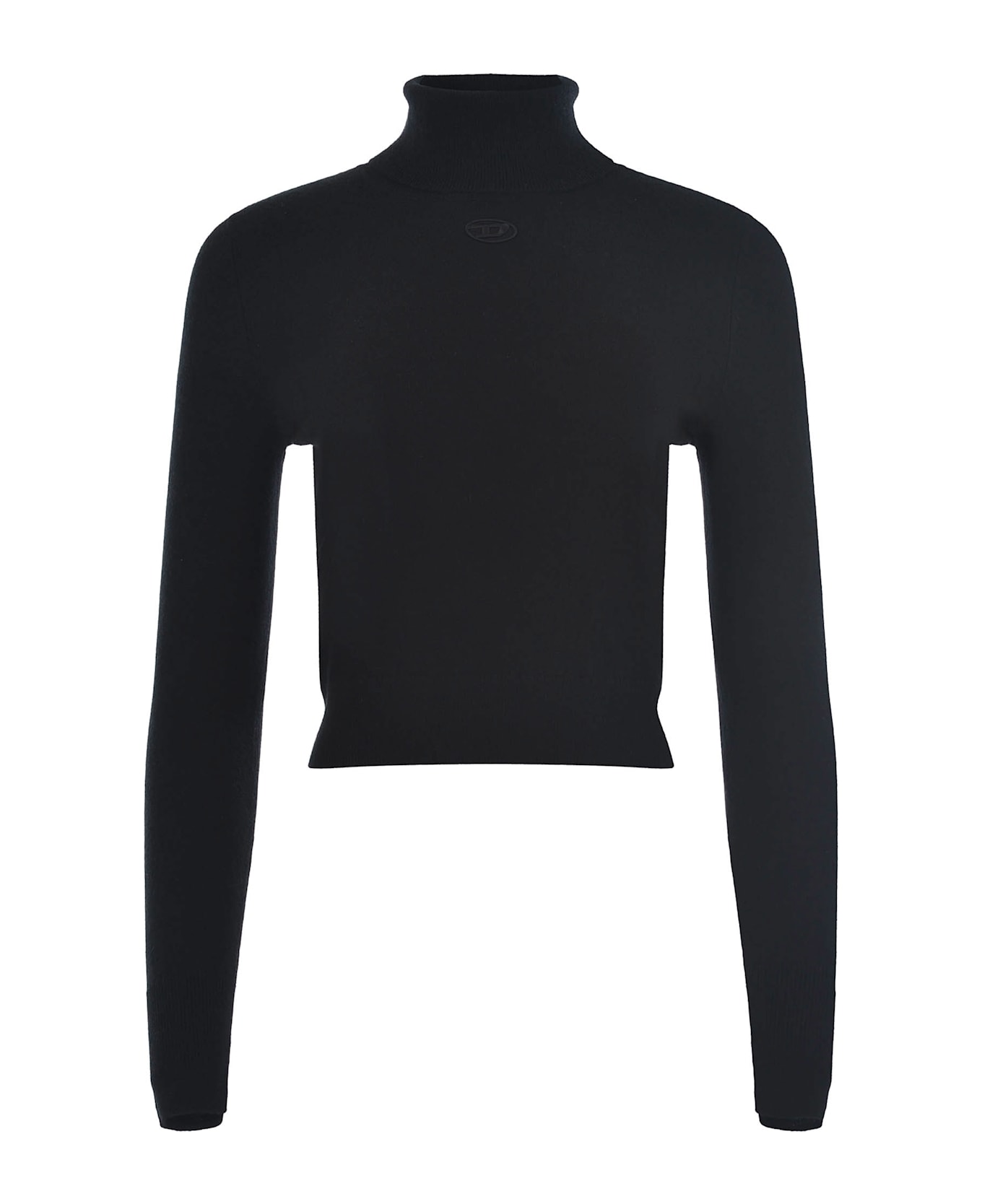 Diesel Black M-areesax-tn Turtleneck Sweater - Black