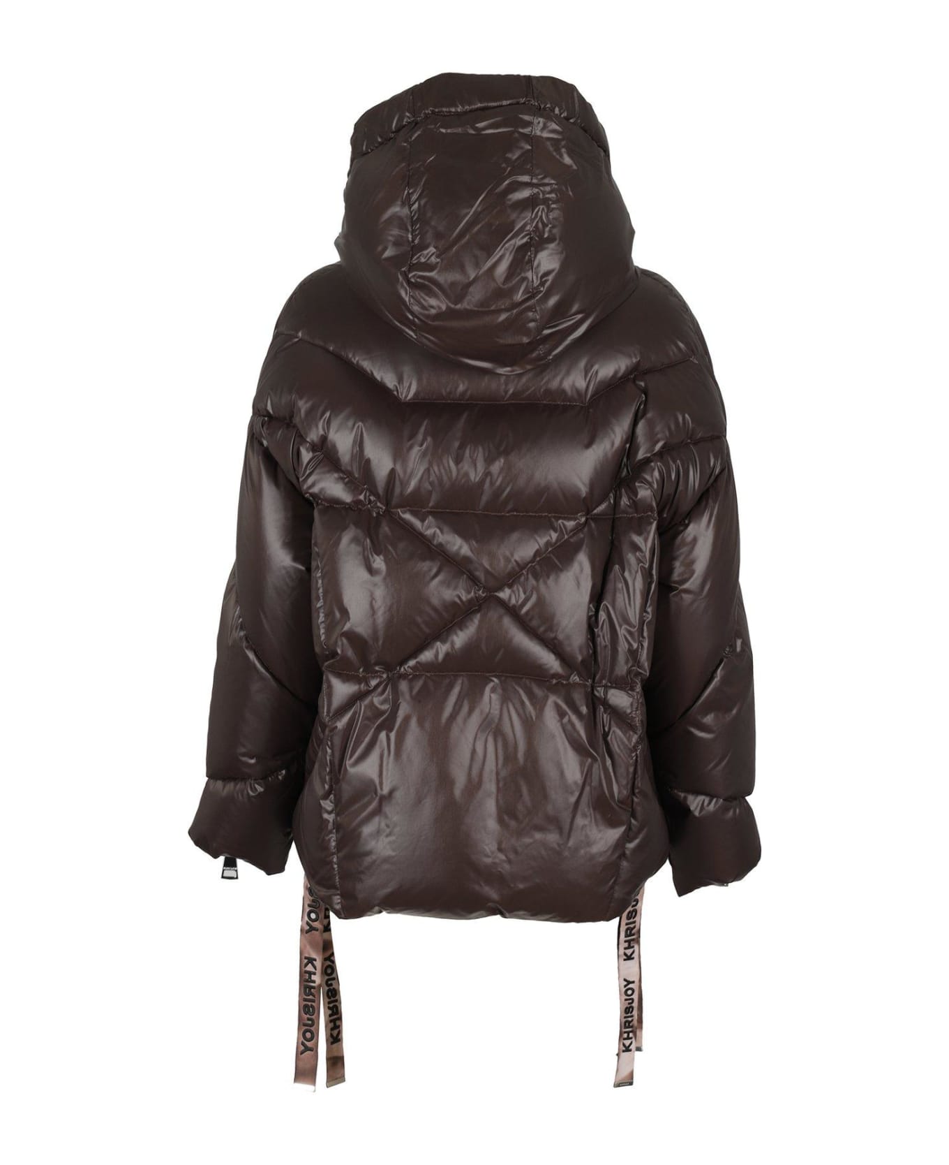 Khrisjoy Puff Khris Shiny Zip-up Quilted Jacket