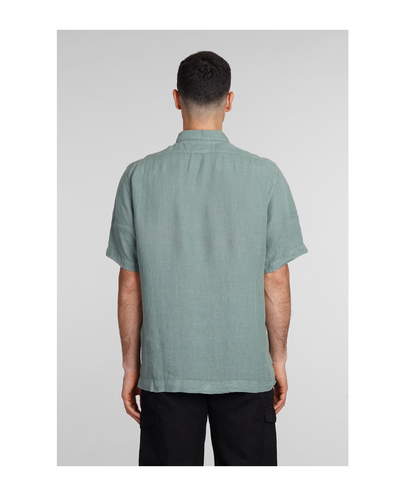 C.P. Company Shirt In Green Linen - green シャツ