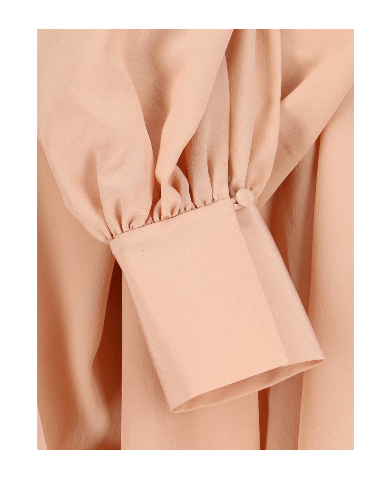 Chloé Lavallière Blousa In Silk - Pink