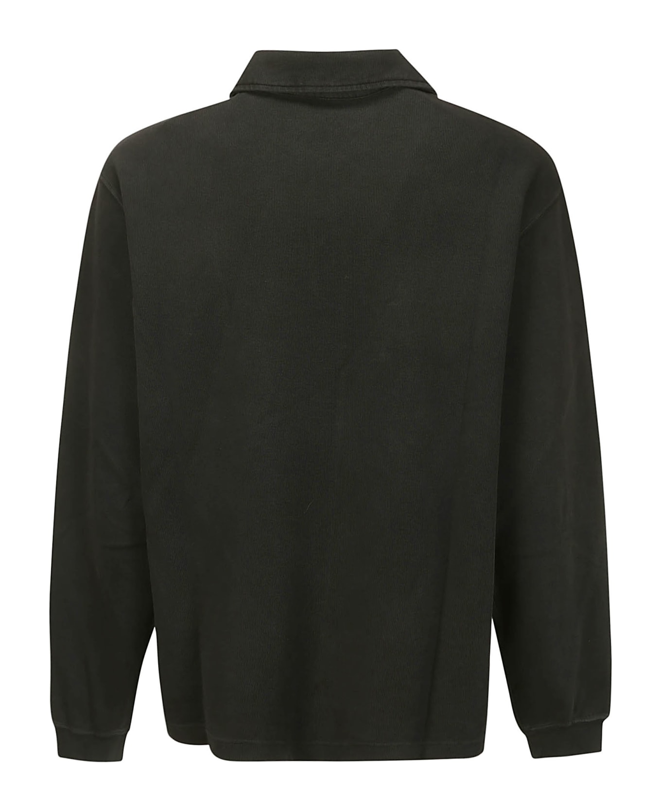 Our Legacy Lad Sweatshirt - WORN BLACK ATHLETIC RIB ポロシャツ