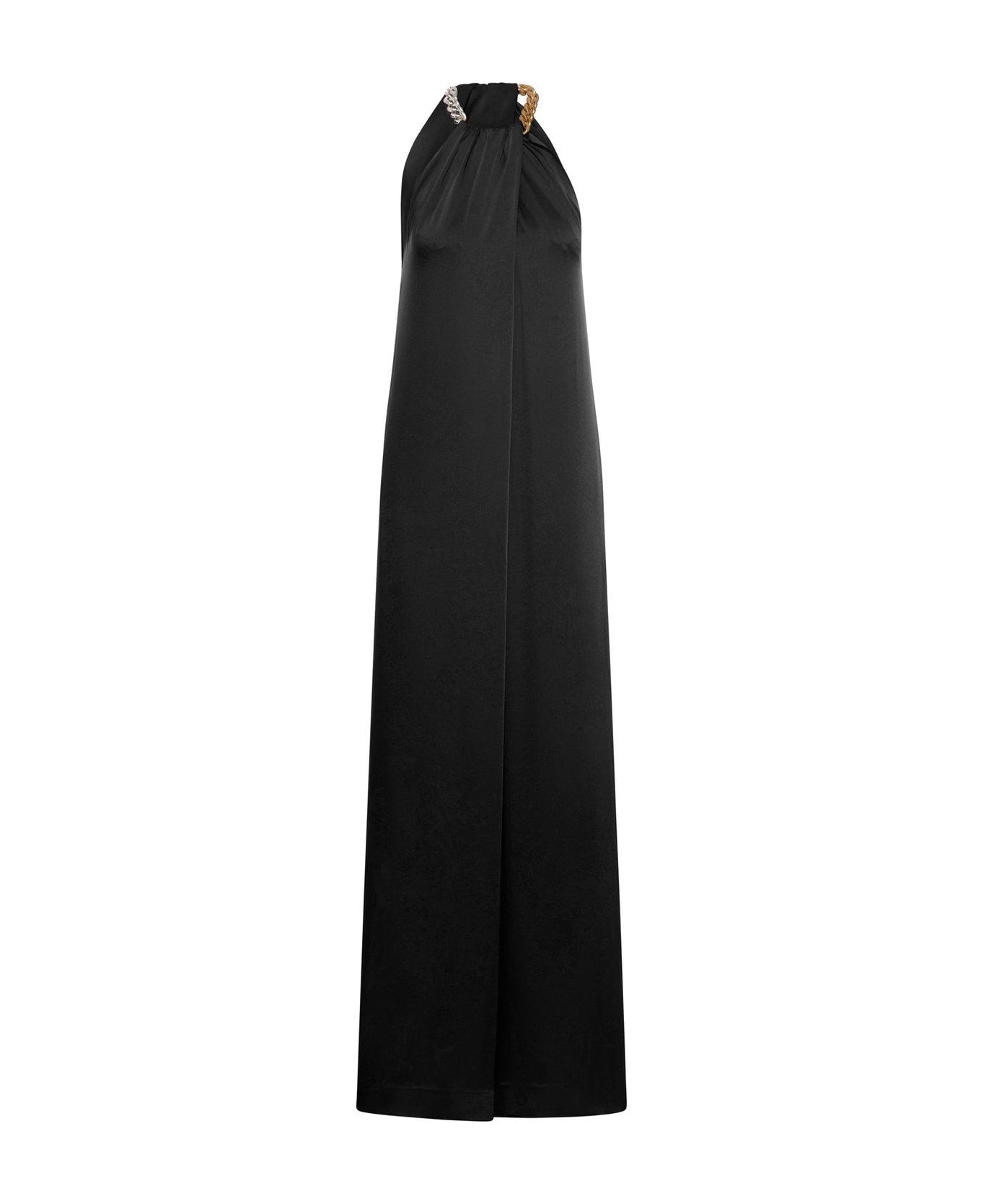 Stella McCartney Chain Halterneck Sleeveless Maxi Dress - Black