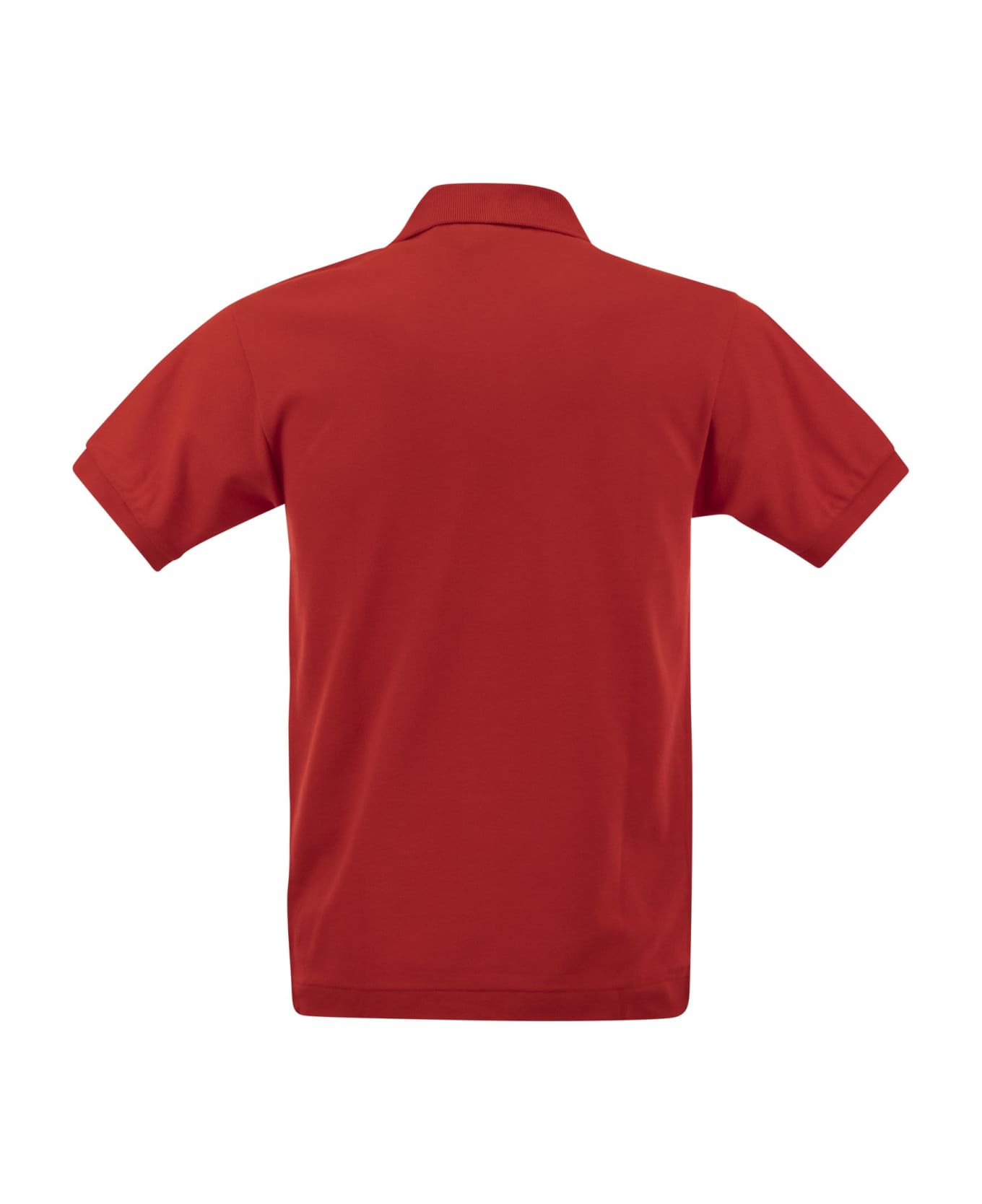 Lacoste Classic Fit Cotton Pique Polo Shirt - Red