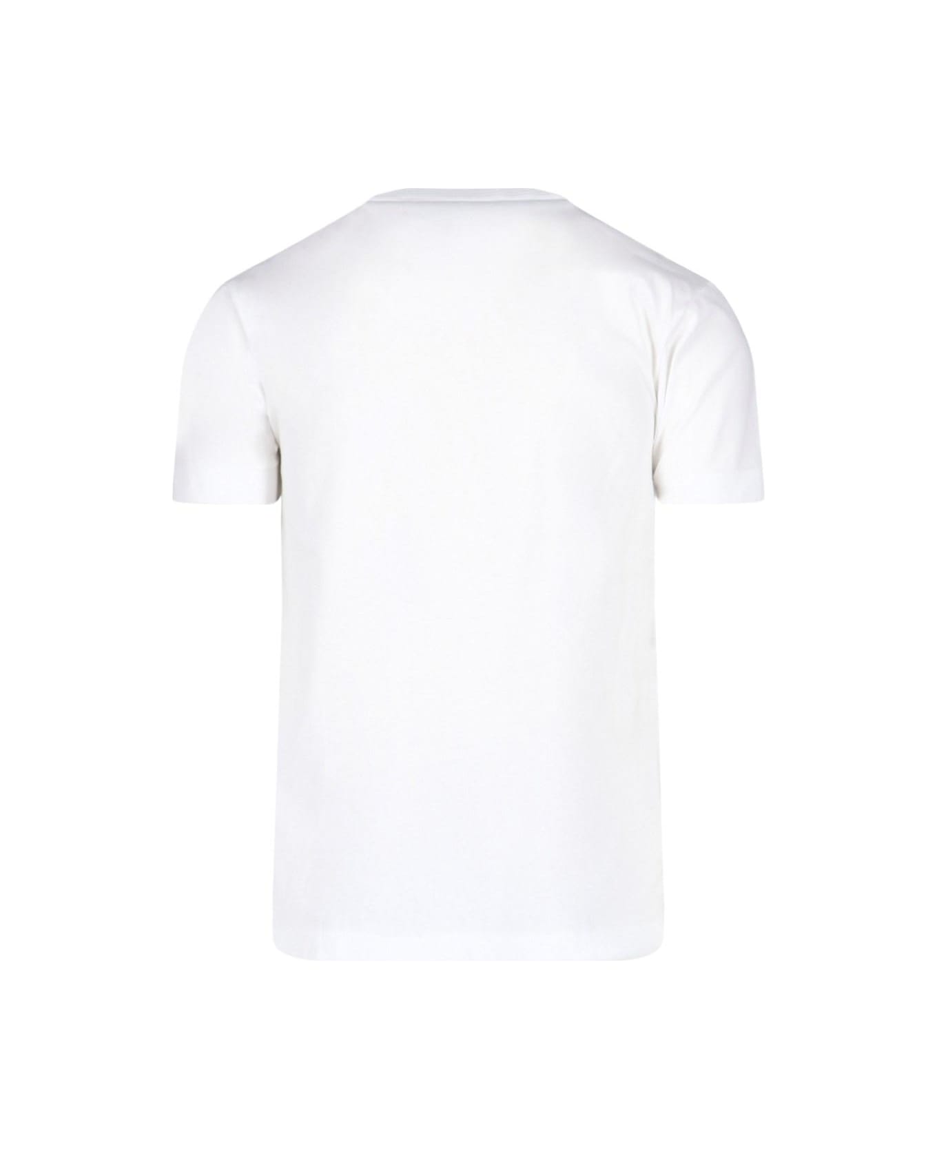 Comme des Garçons Play Logo T-shirt - WHITE