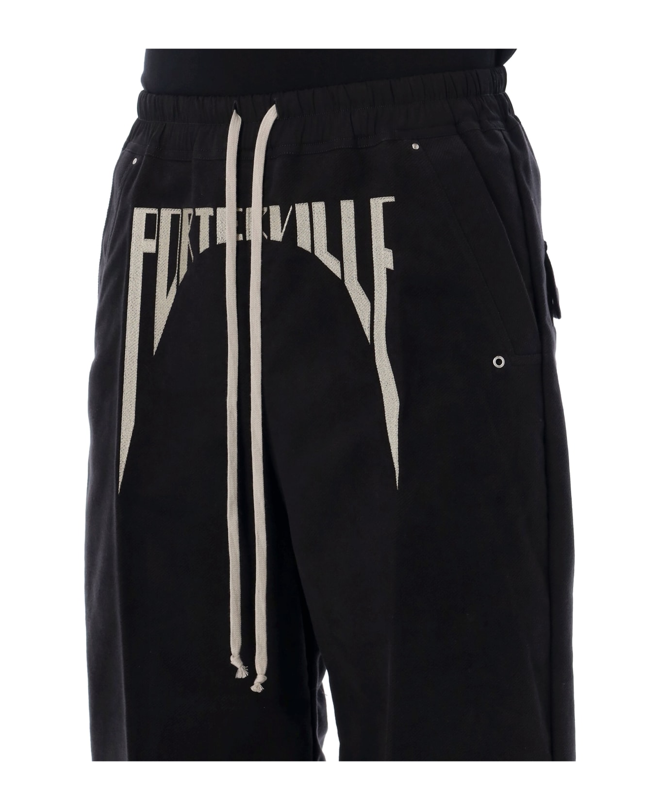 RICK OWENS Porterville Bela ワイドパンツ Rick Owens - Porterville Wide Bela Pants in Black/Pearl – SVRN