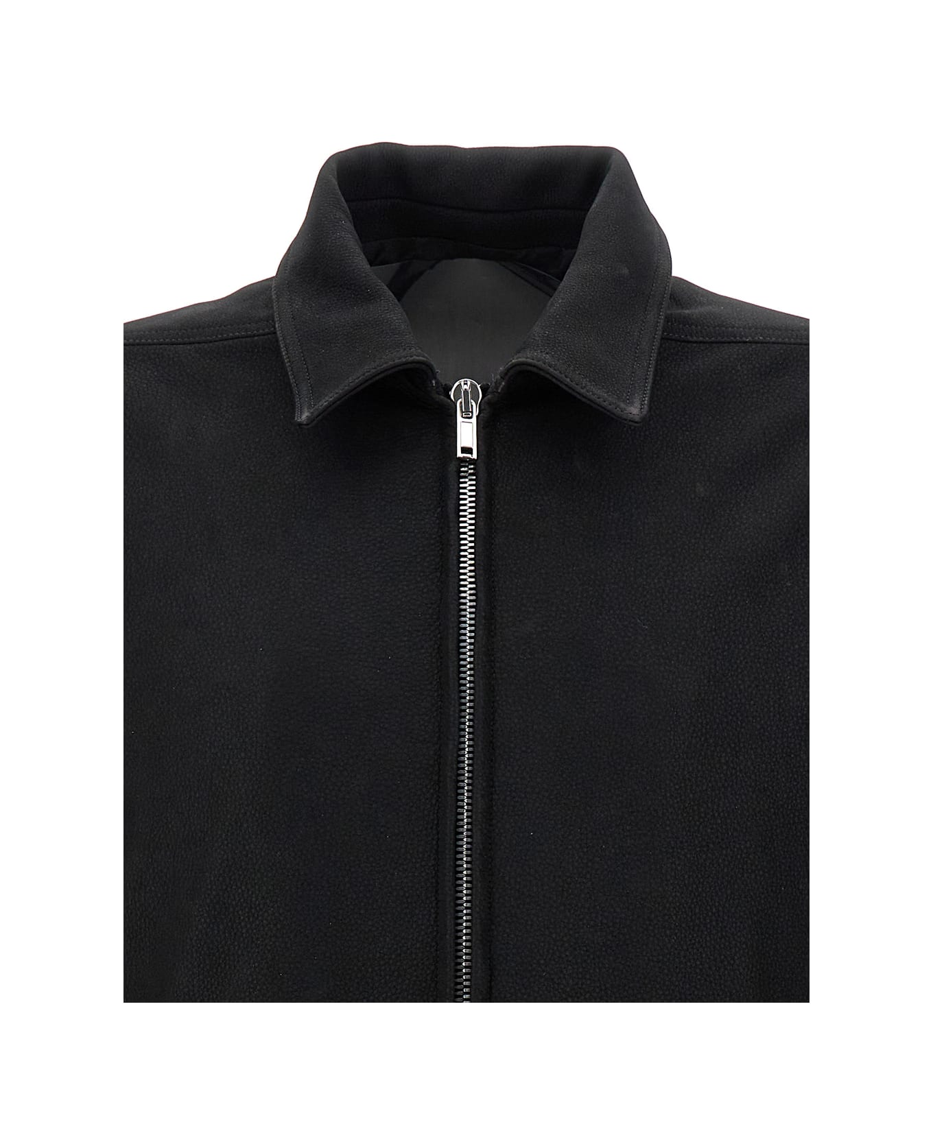 Rick Owens Leather Jacket - Black ジャケット