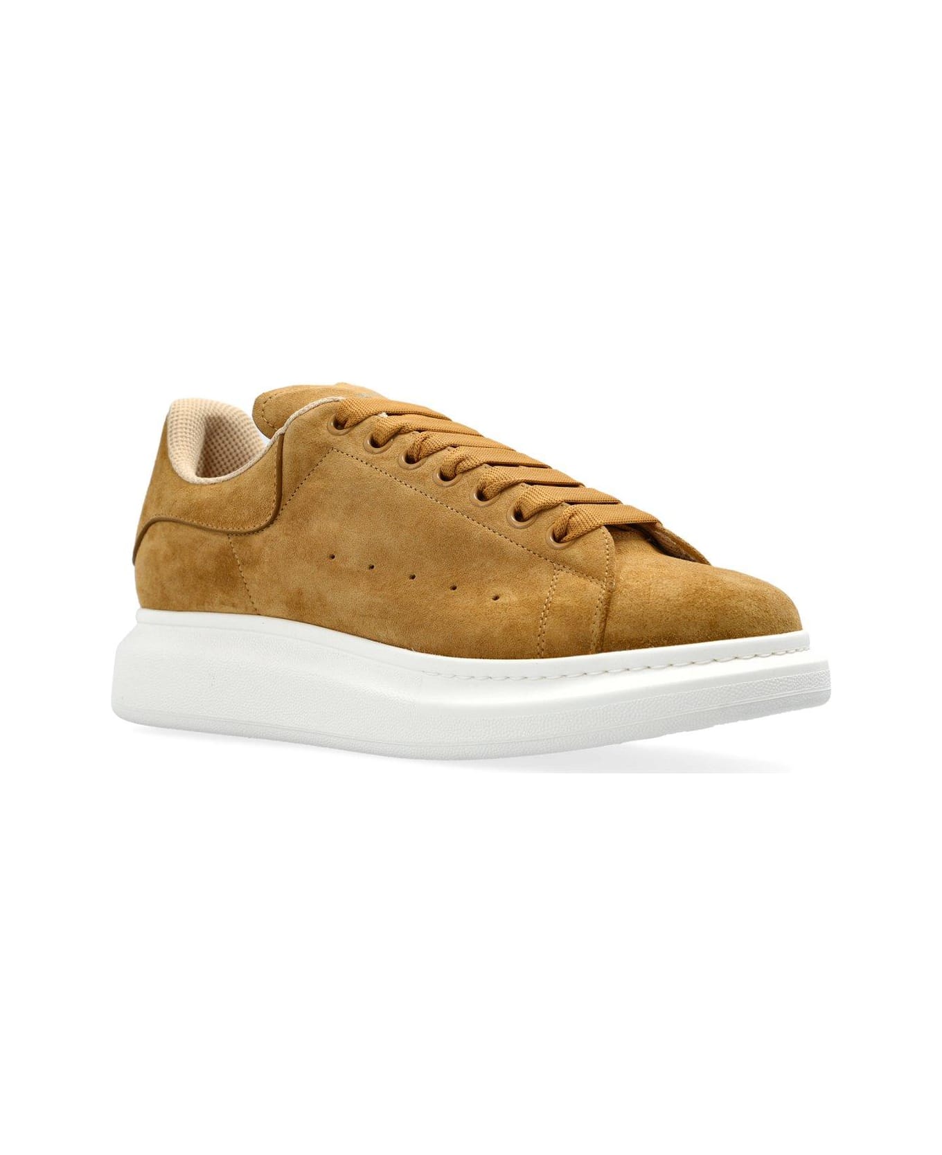 Alexander McQueen Oversized Lace-up Sneakers - BROWN