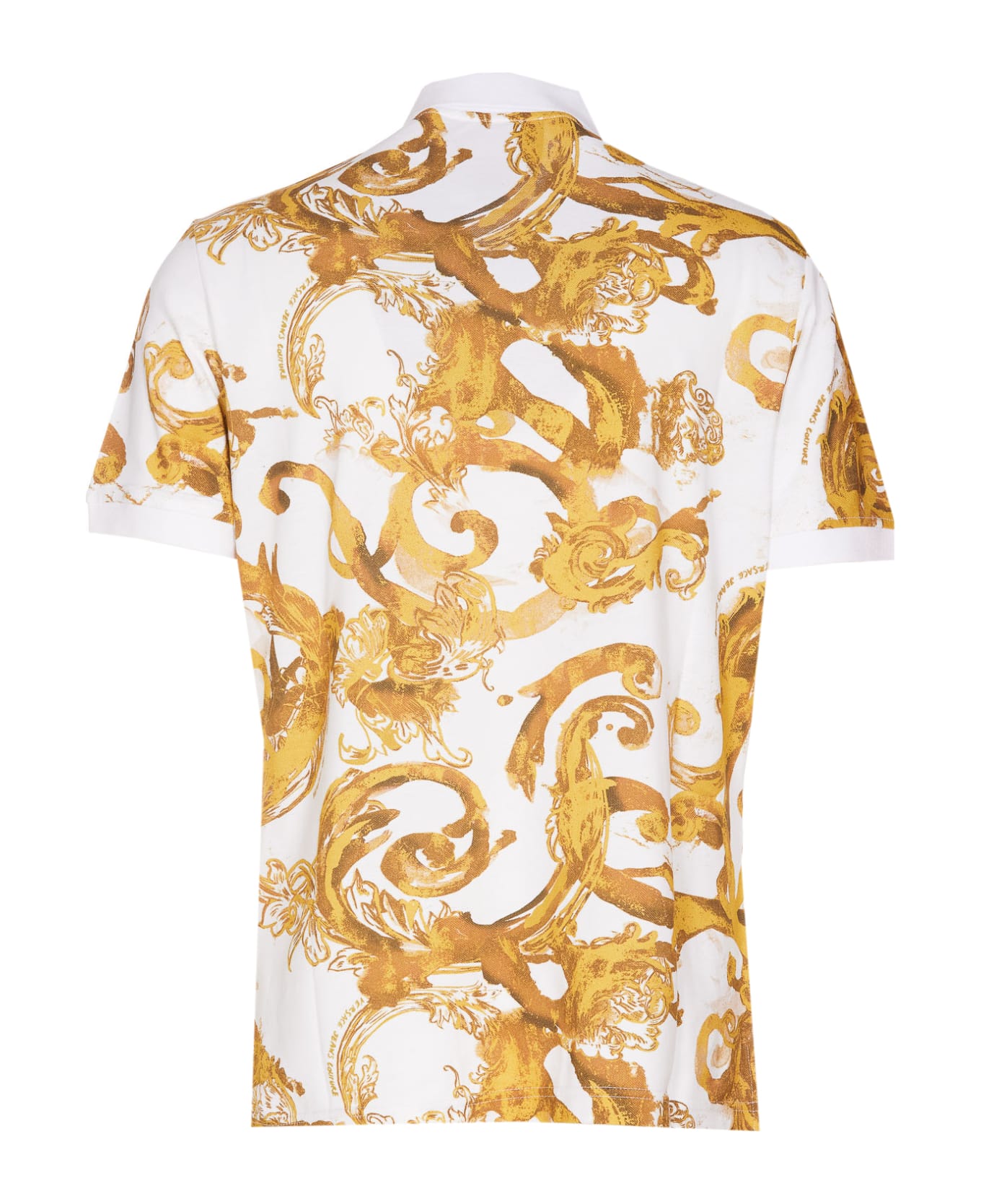 Versace Jeans Couture Watercolour Couture Polo - White