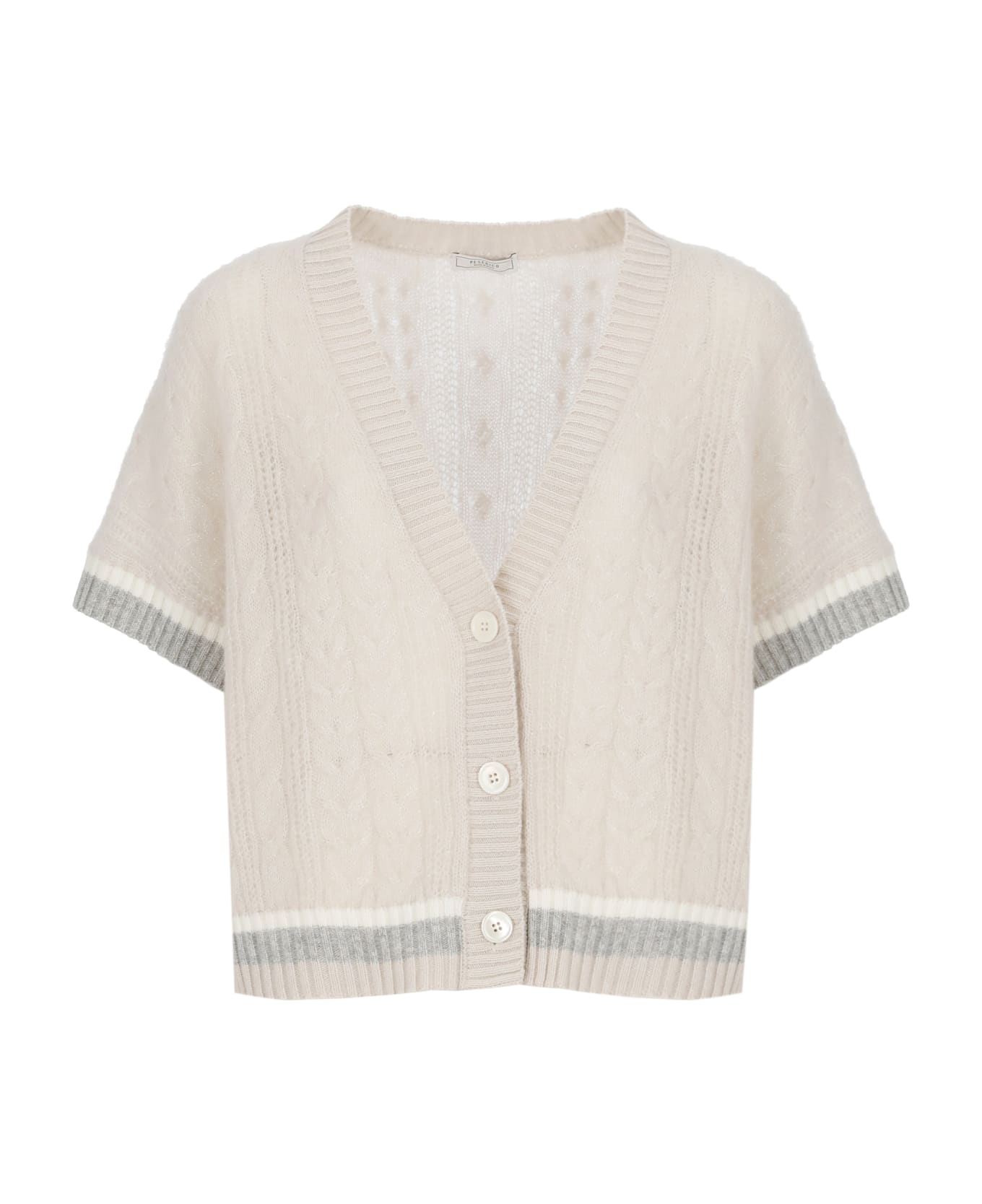 Peserico Wool Blend Cardigan - Beige