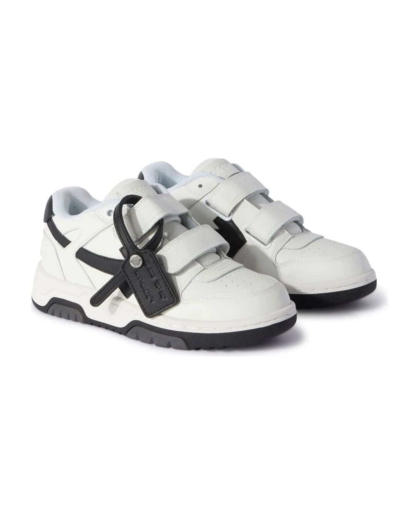 Off-White White Leather Sneakers - Bianco シューズ