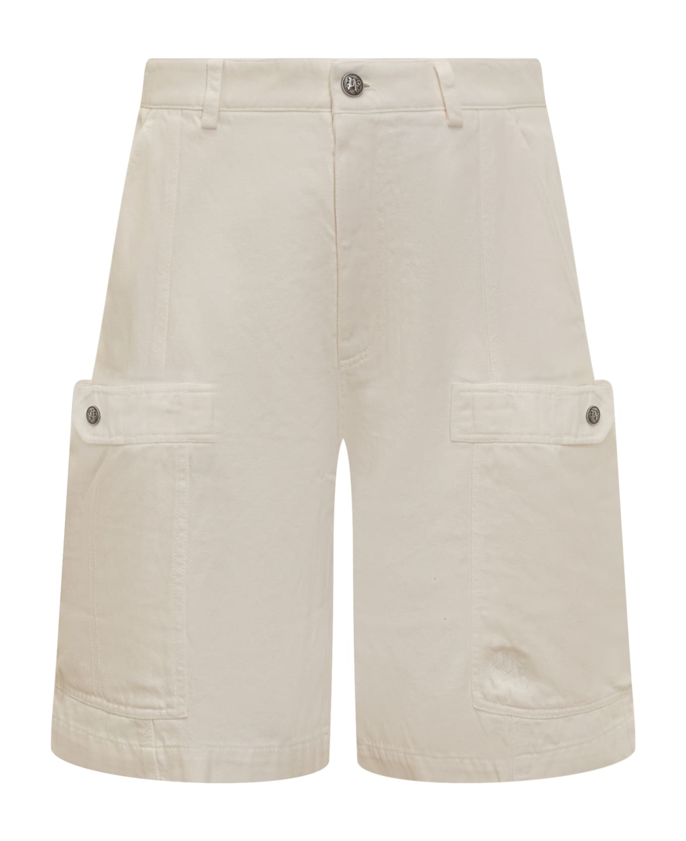 Palm Angels Cargo Shorts - OFF WHITE