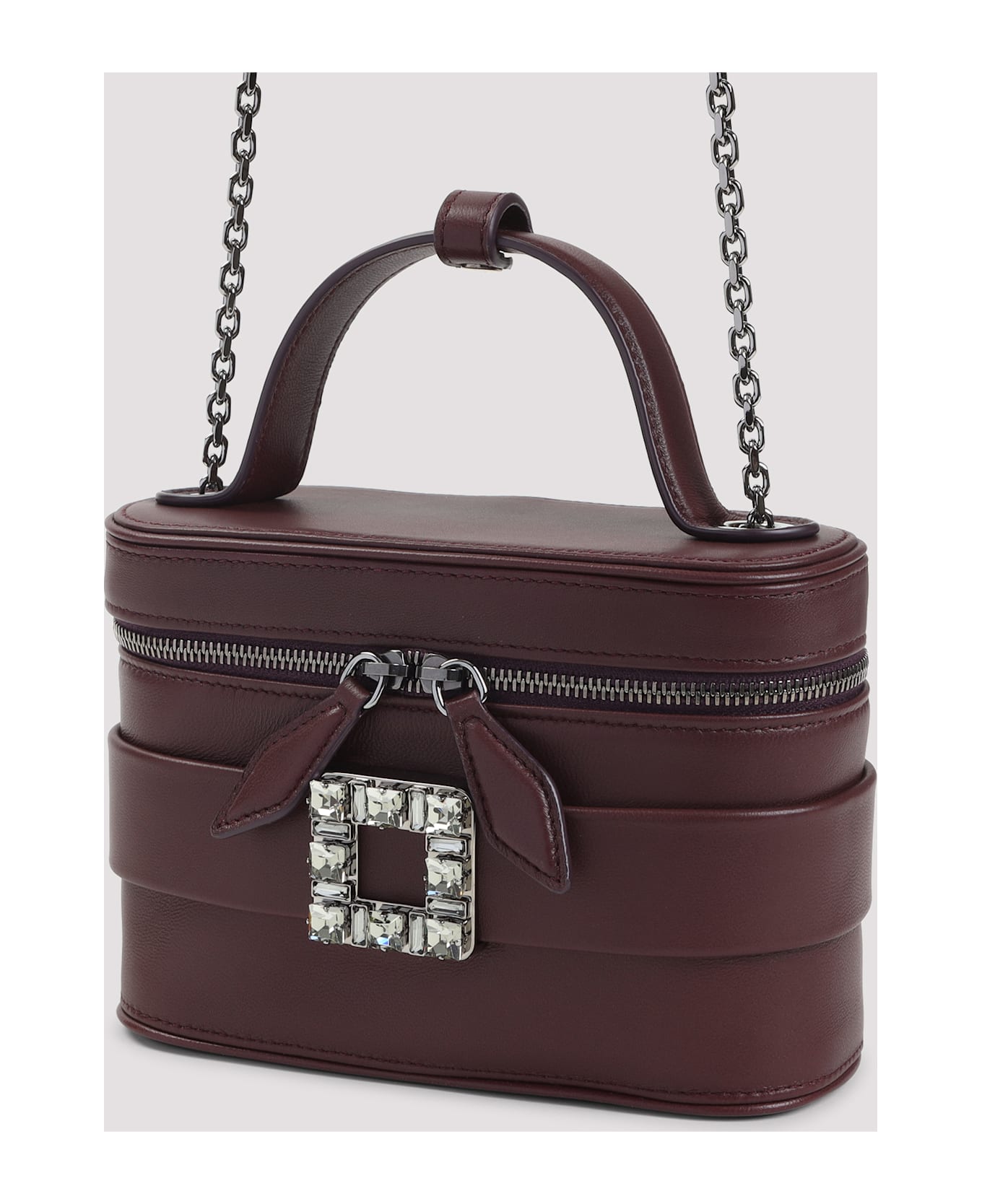 Roger Vivier Vanity Micro Bag - Bordeaux Scuro