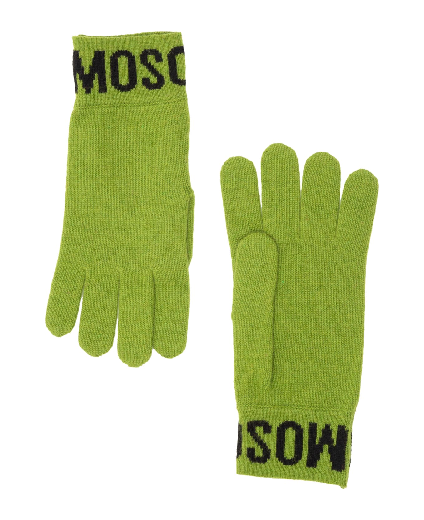 Moschino Cashmere Gloves - Green