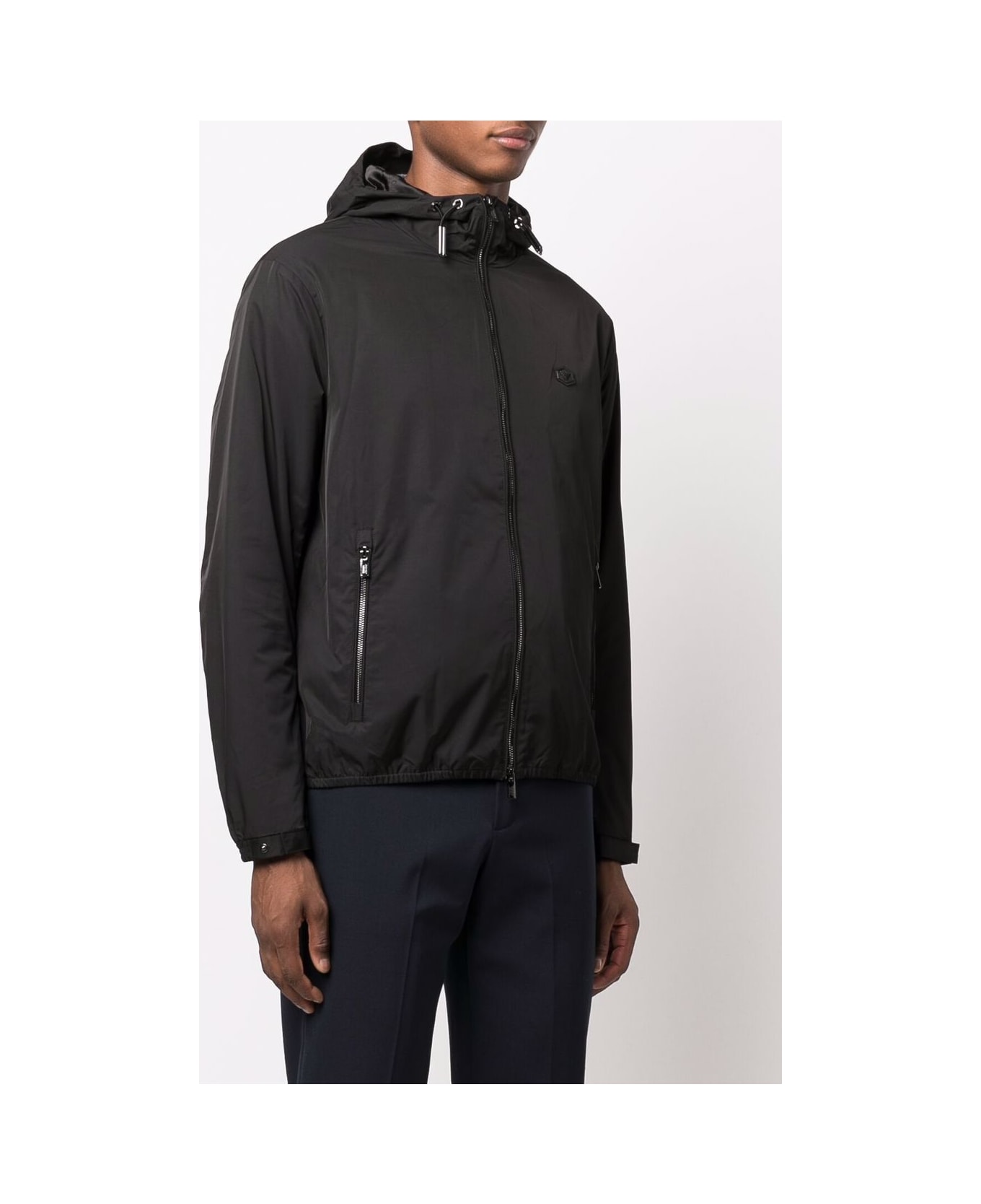 Emporio Armani Nylon Blouson Jacket - Black