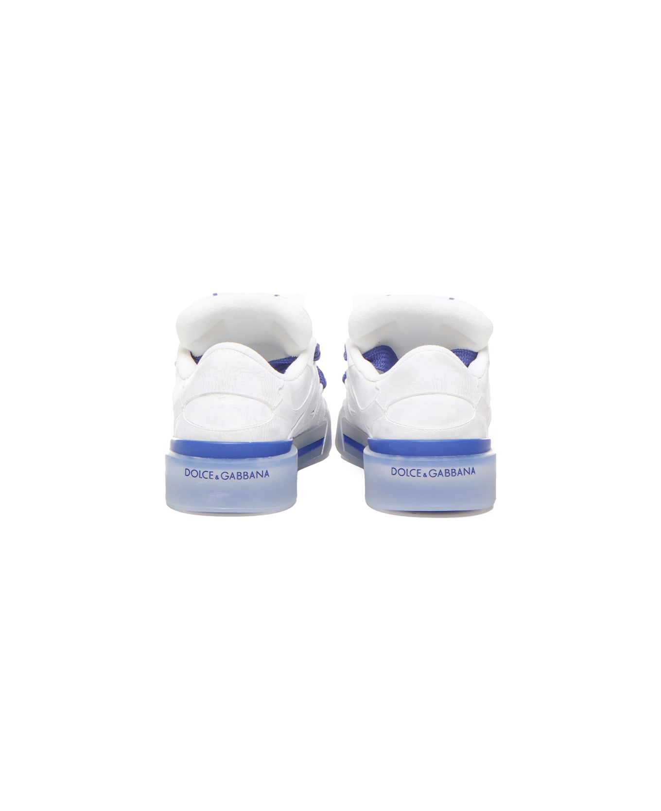 Dolce & Gabbana New Roma Sneakers In Leather - White