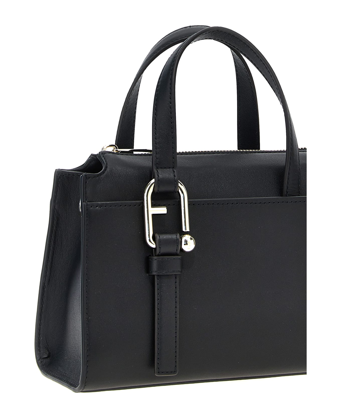 Furla Nuvola Boston S Handbag - Black
