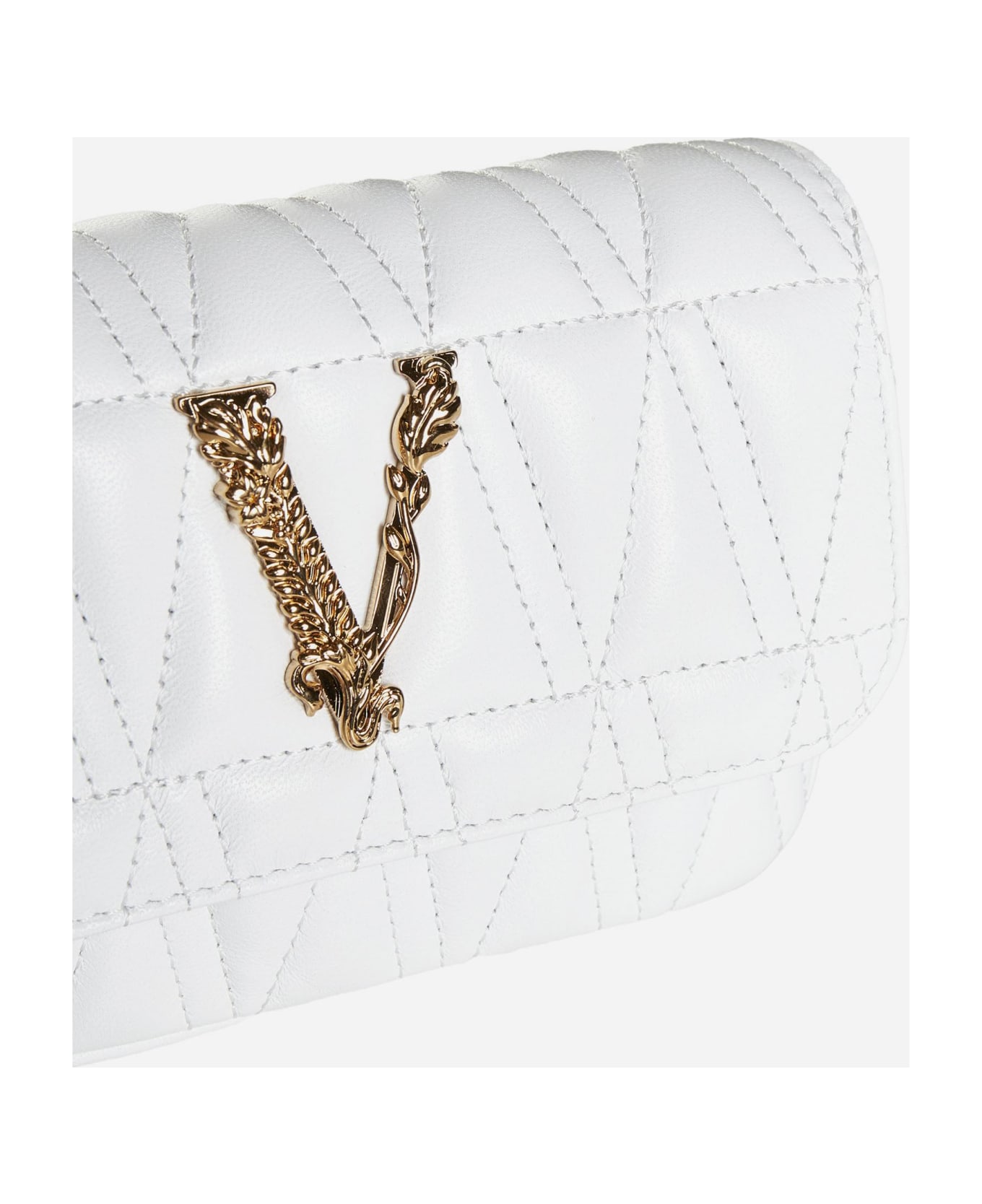 Versace Virtus Quilted Leather Mini Bag