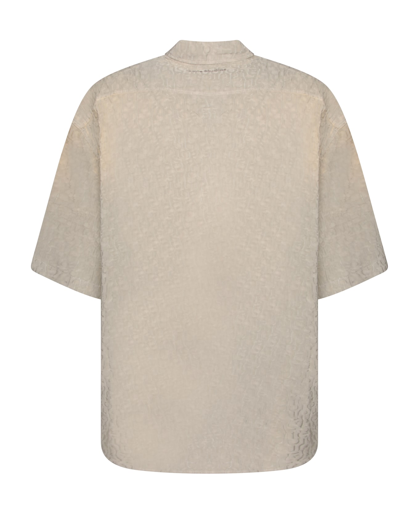 Acne Studios Oversized Beige Cotton Shirt - Beige