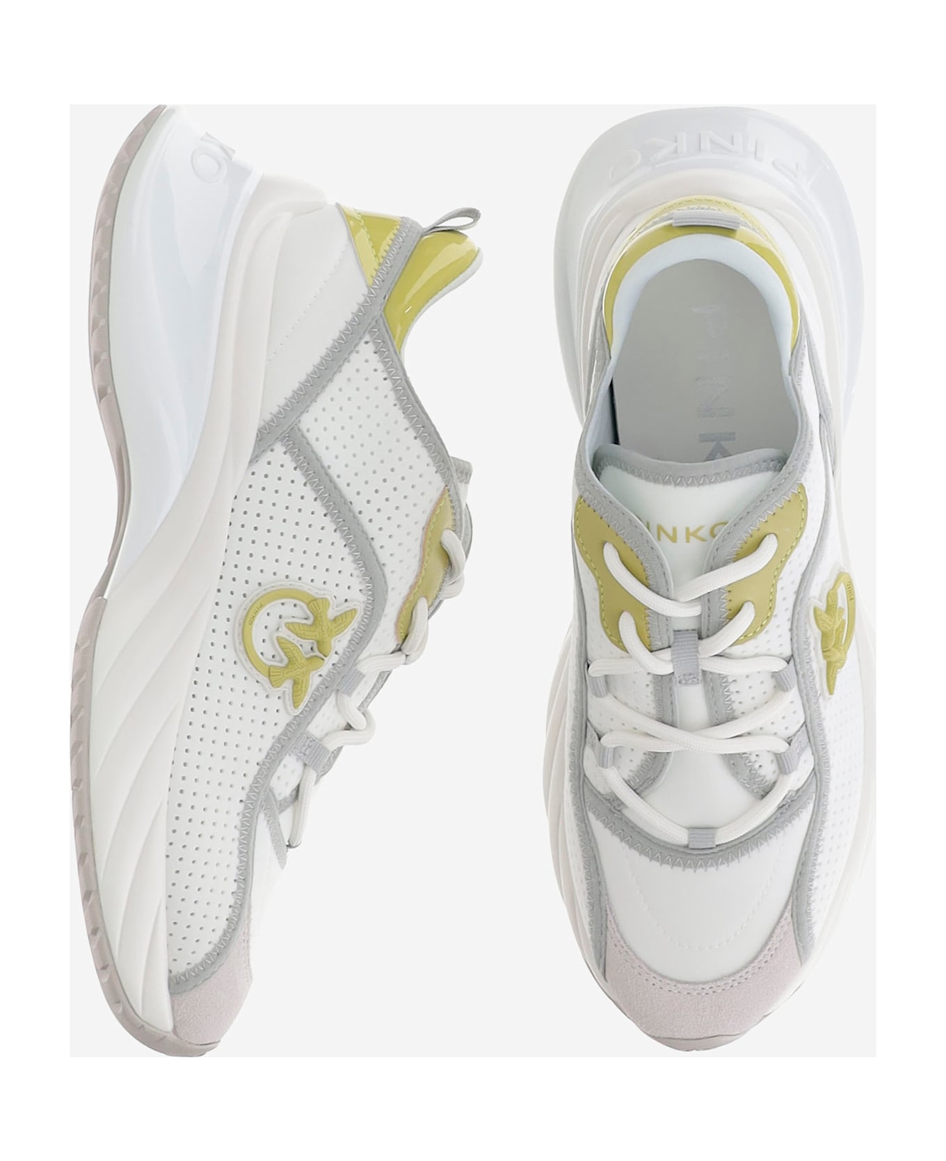 Pinko Ariel10 Sneakers - WHITE/LIME