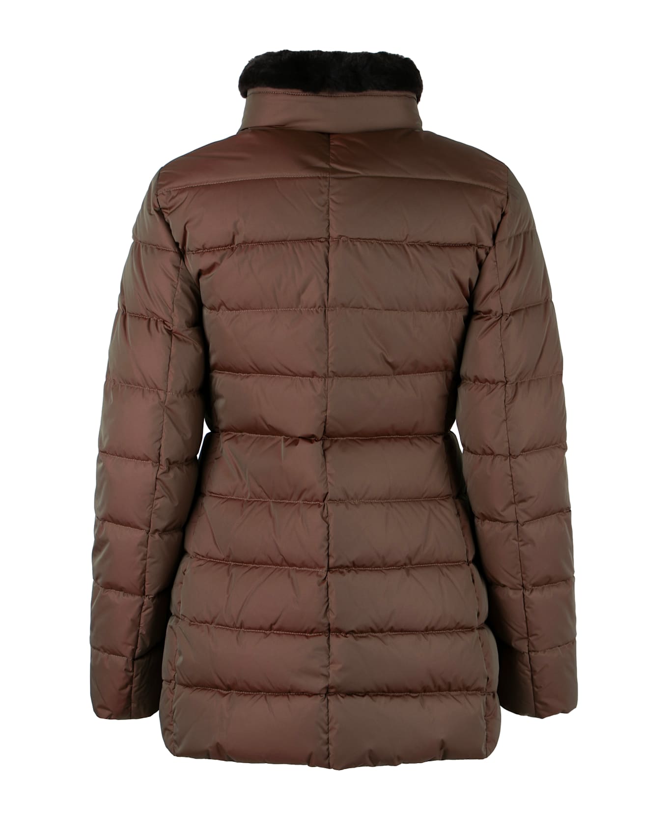 Moorer Eletta Techno Fabric Down Jacket - mud