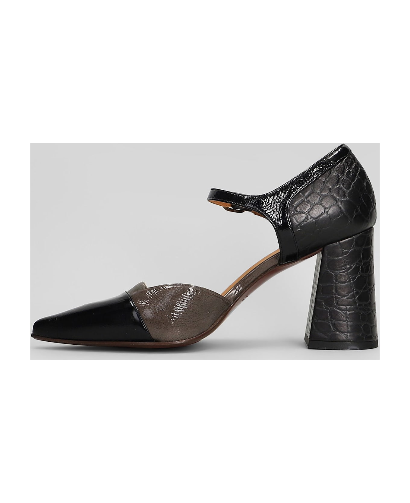 Chie Mihara Luer Pumps In Black Leather - black