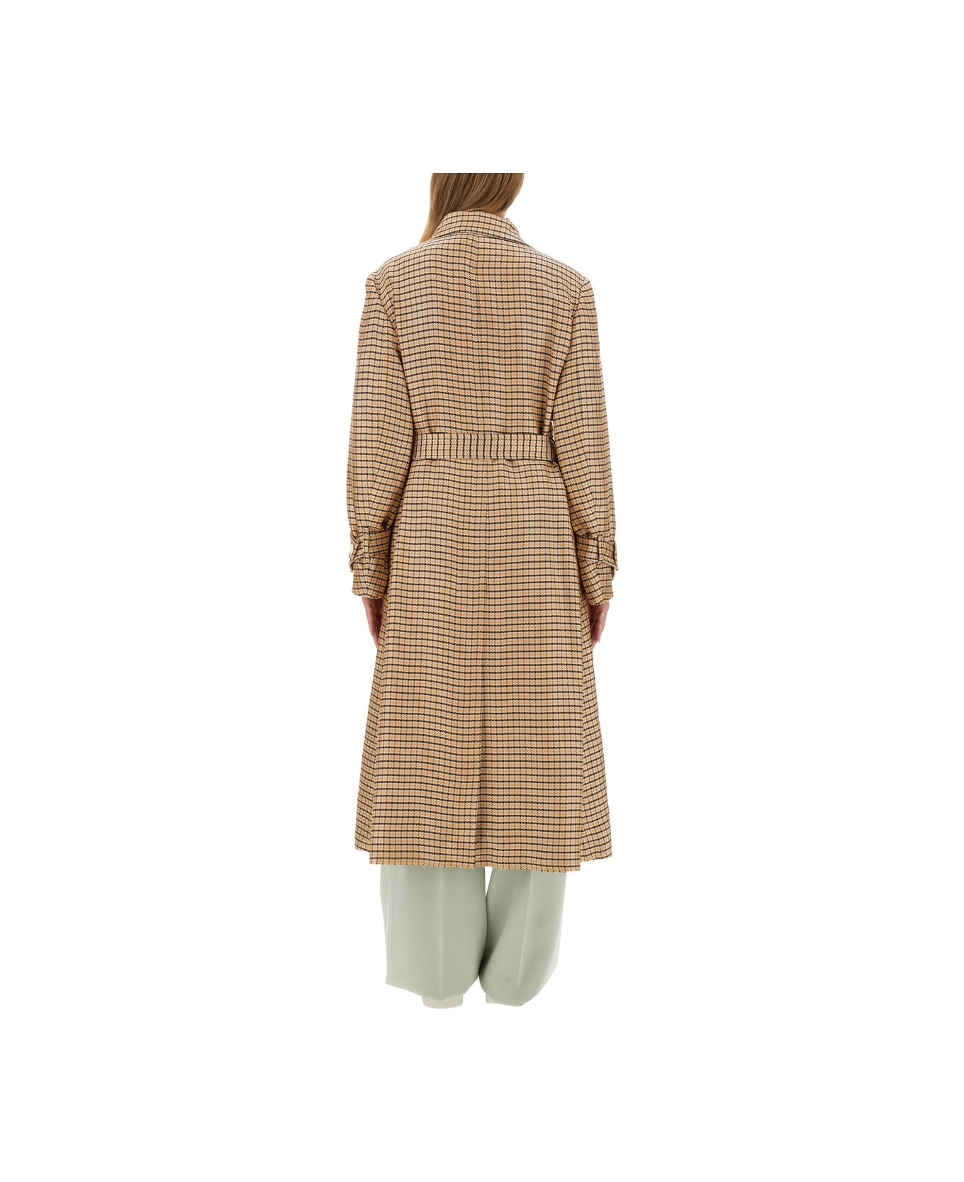 Lanvin Belted Trench Coat - MULTICOLOUR