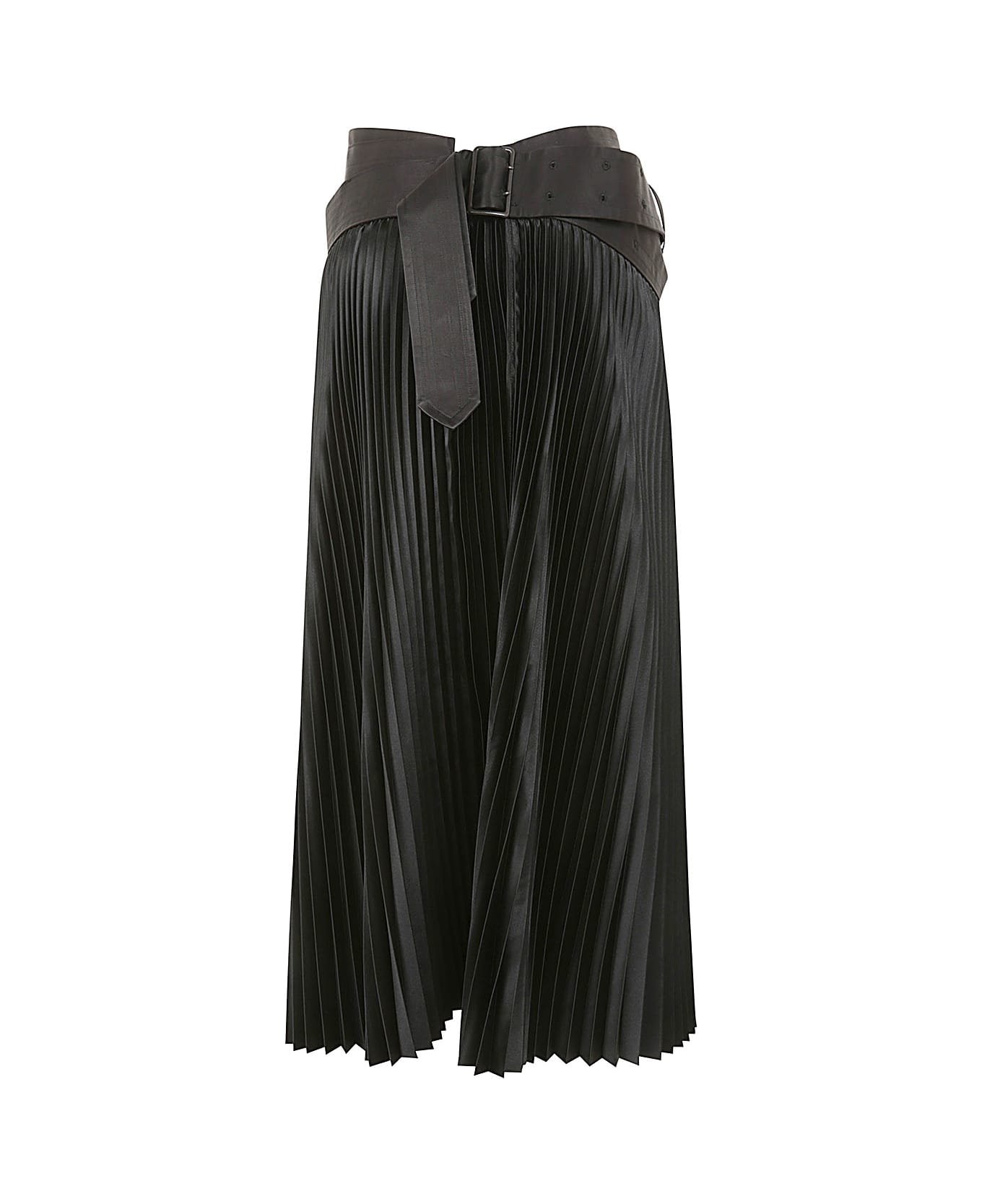 Junya Watanabe Comme Des Garçons Pleated Long Skirt - Black Black スカート
