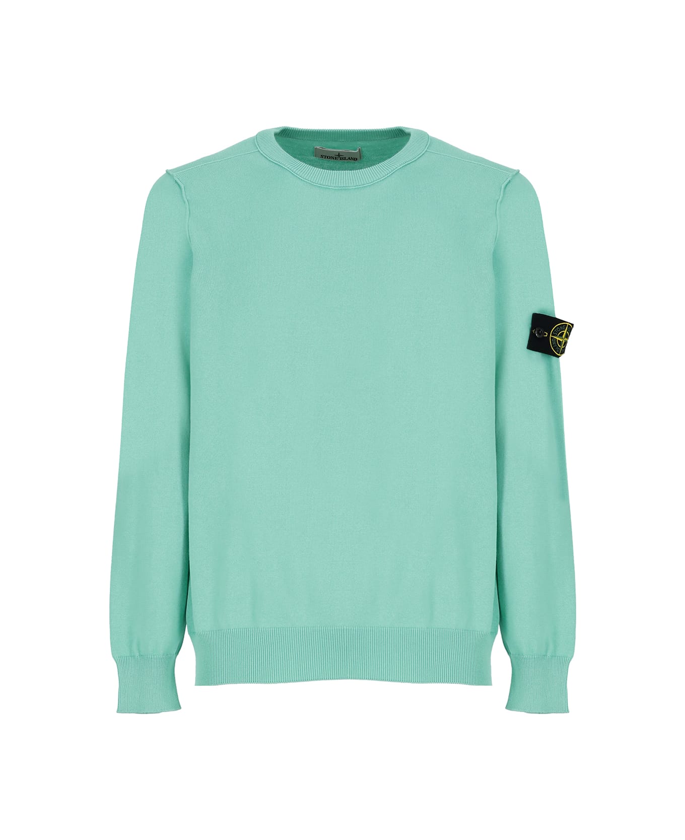 Stone Island Cotton Sweater - Green ニットウェア