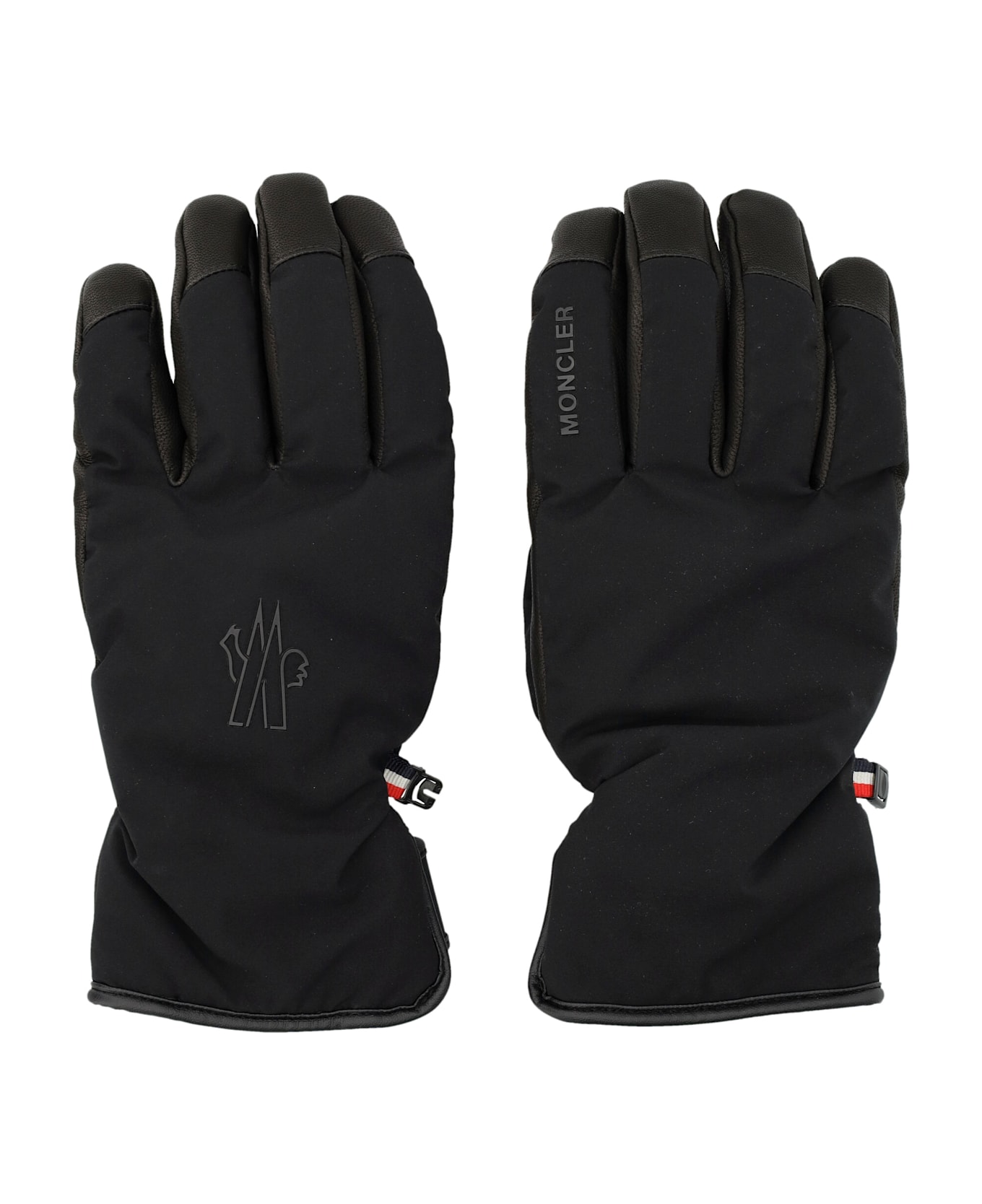 Moncler Grenoble Padded Soft Shell Gloves - BLACK