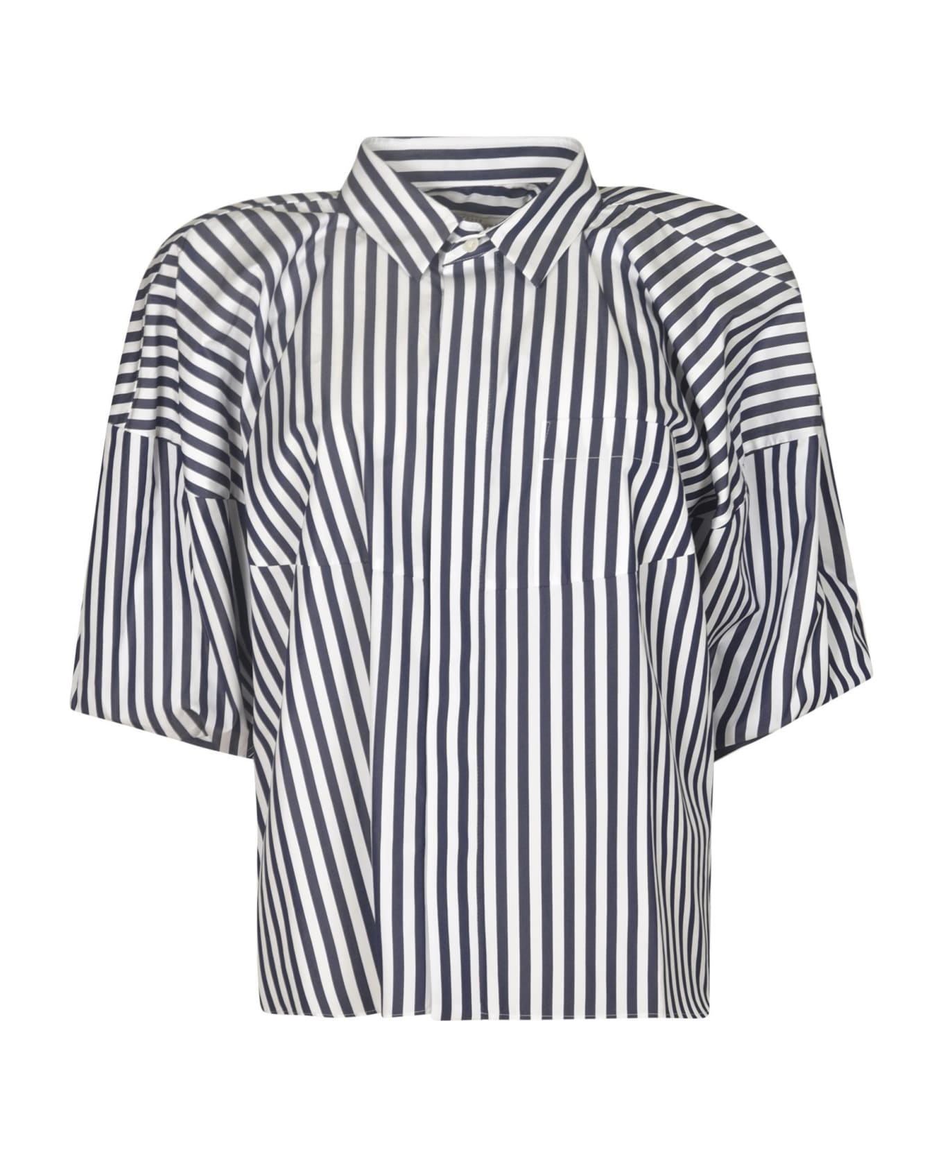 Sacai Striped Shirt - Navy