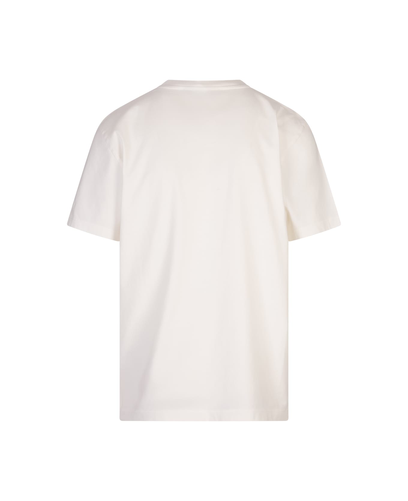 Barrow White Logo Crew Neck T-shirt - White