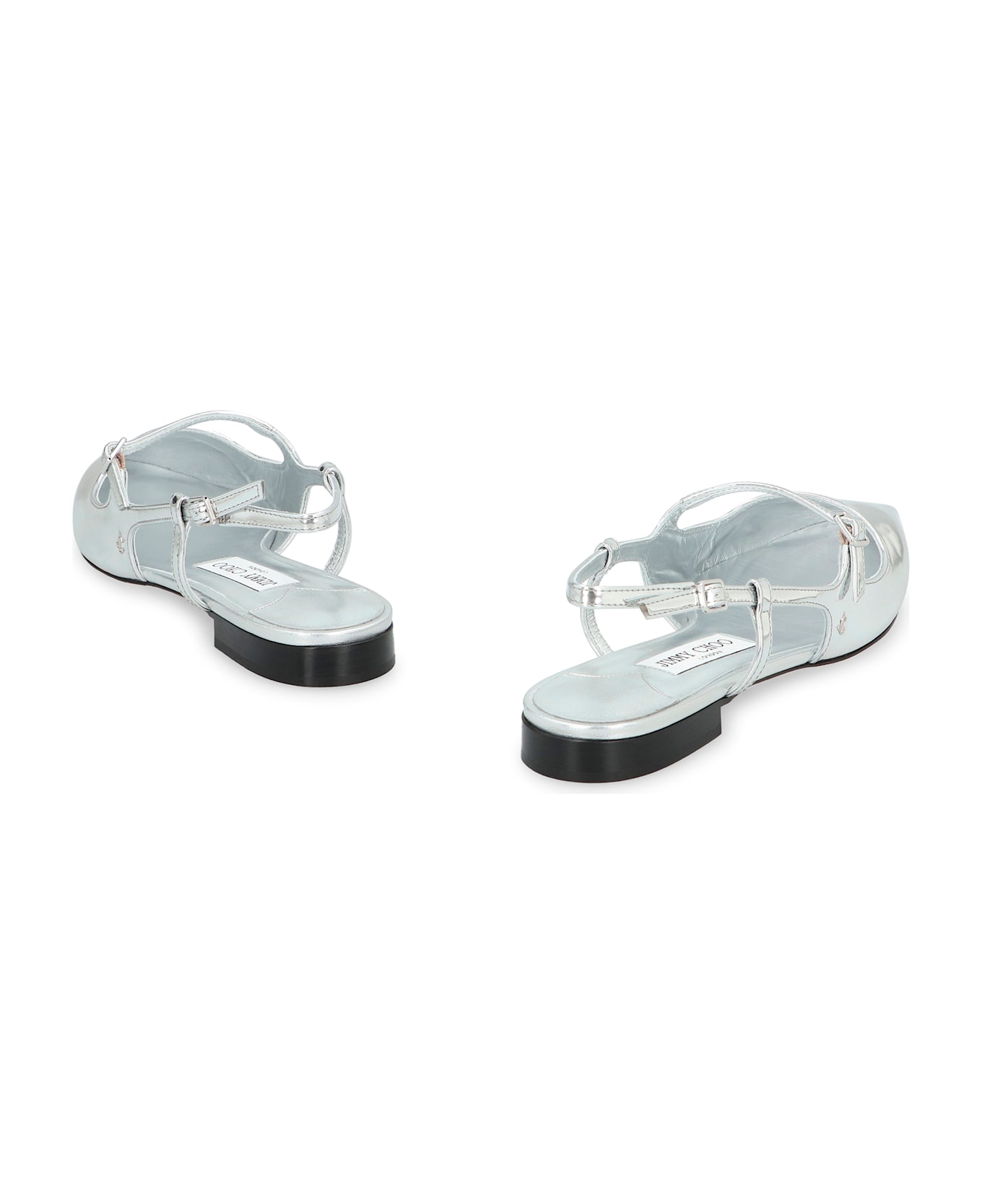 Jimmy Choo Didi Leather Slingback Pumps - Silver