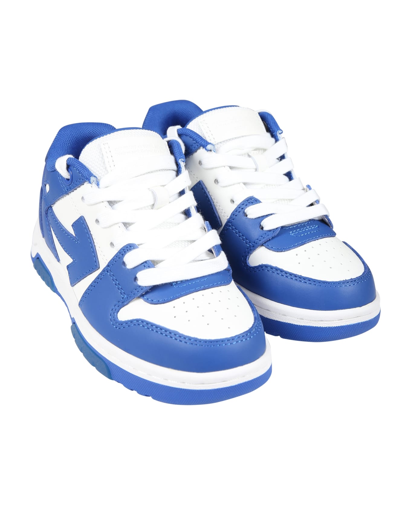 Off-White Light Blue Sneakers For Boy With Arrows - Light Blue