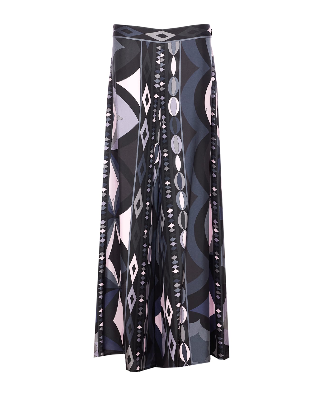 Pucci Wide Pants Pesci Print - Black