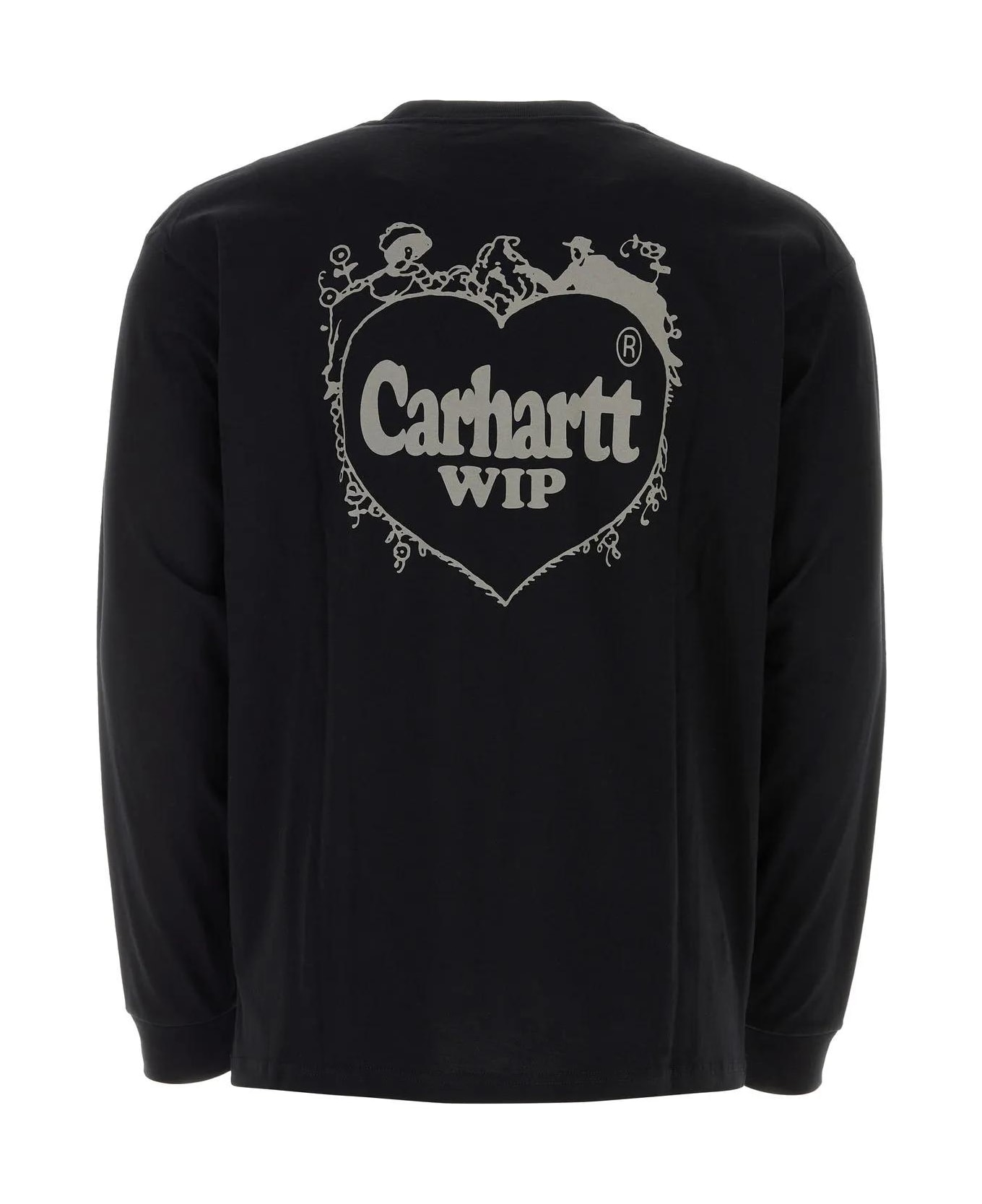 Carhartt WIP Black Cotton L/s Spree T-shirt - Nero