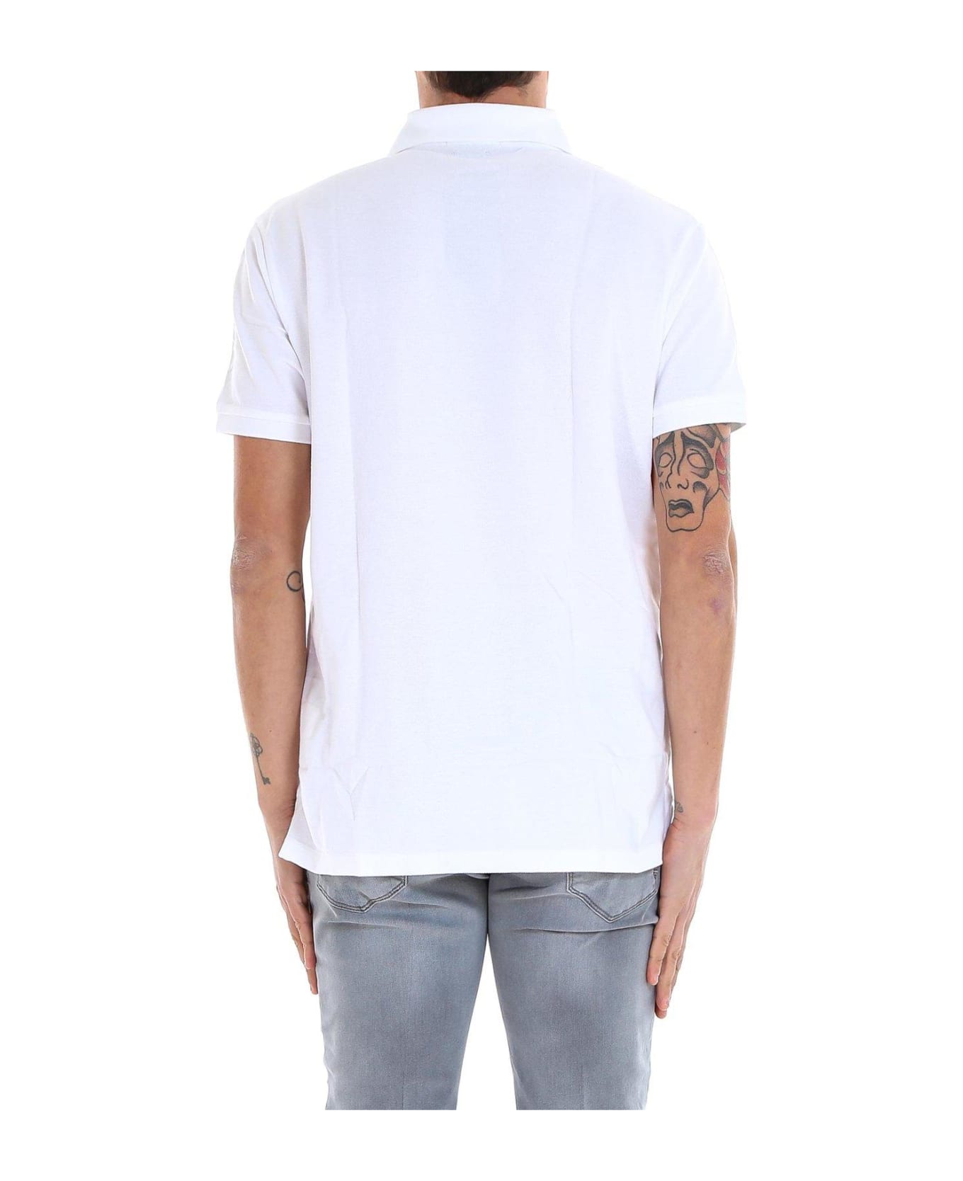 Ralph Lauren Classic Embroidered Logo Polo Shirt - white