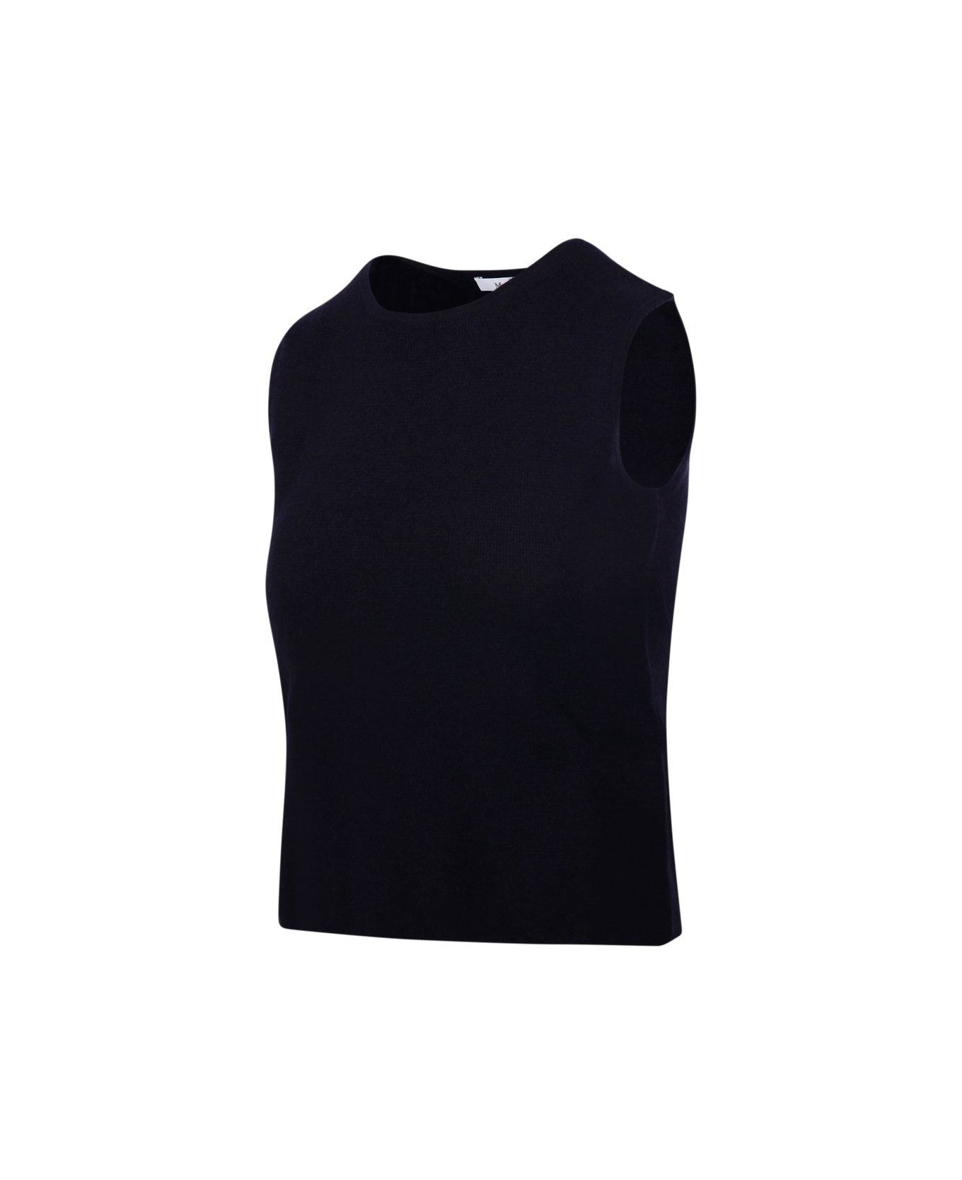 Max Mara Crewneck Sleeveless Top - BLUE
