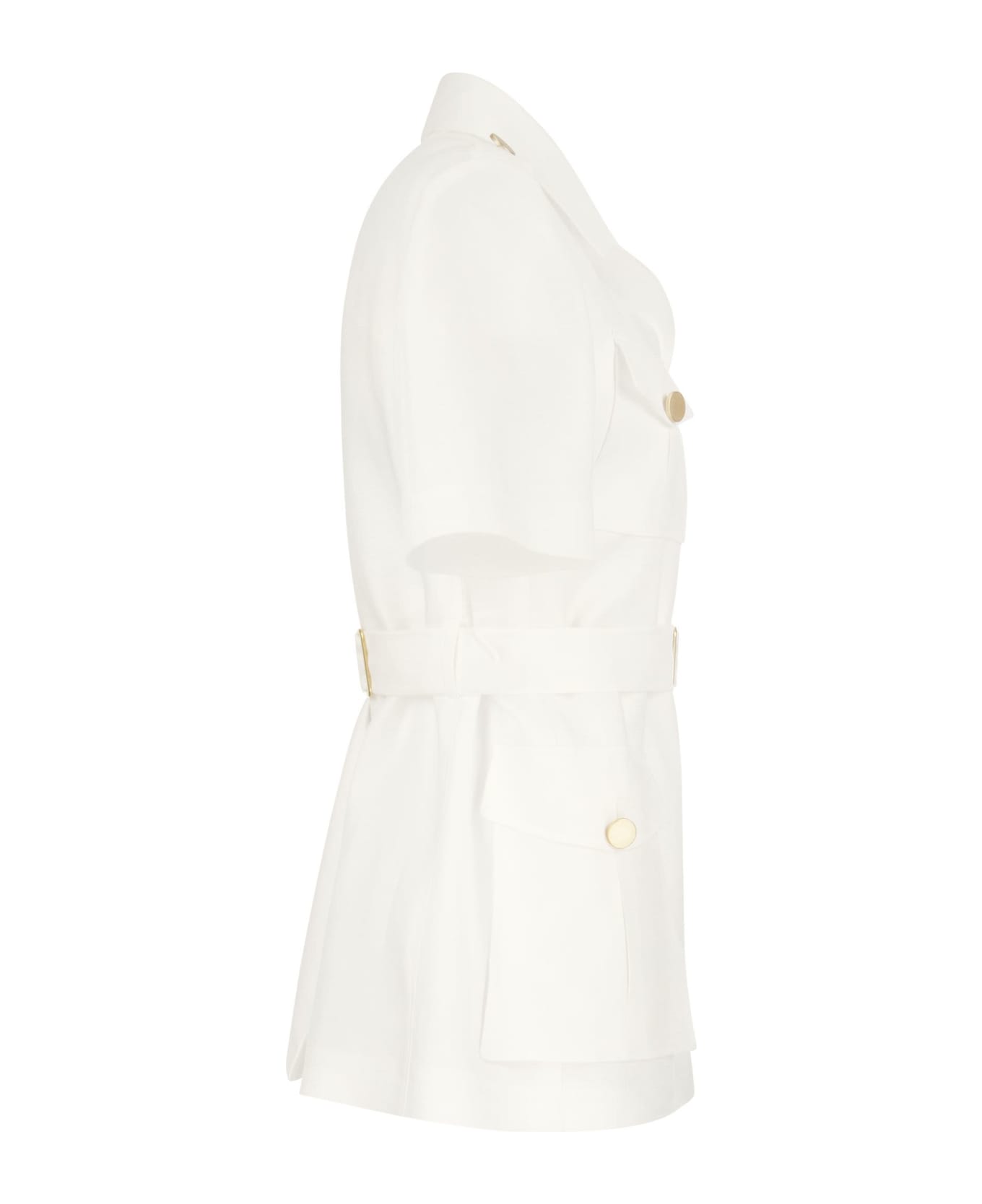 Tagliatore Jacket With Pockets - White