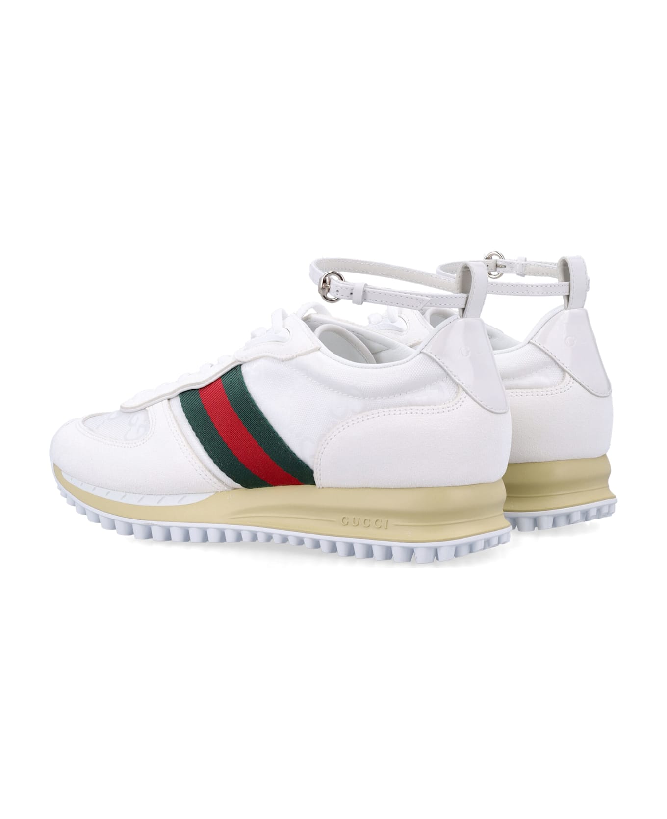 Gucci Re-motion White Gg Nylon Women S Trainer - WHITE