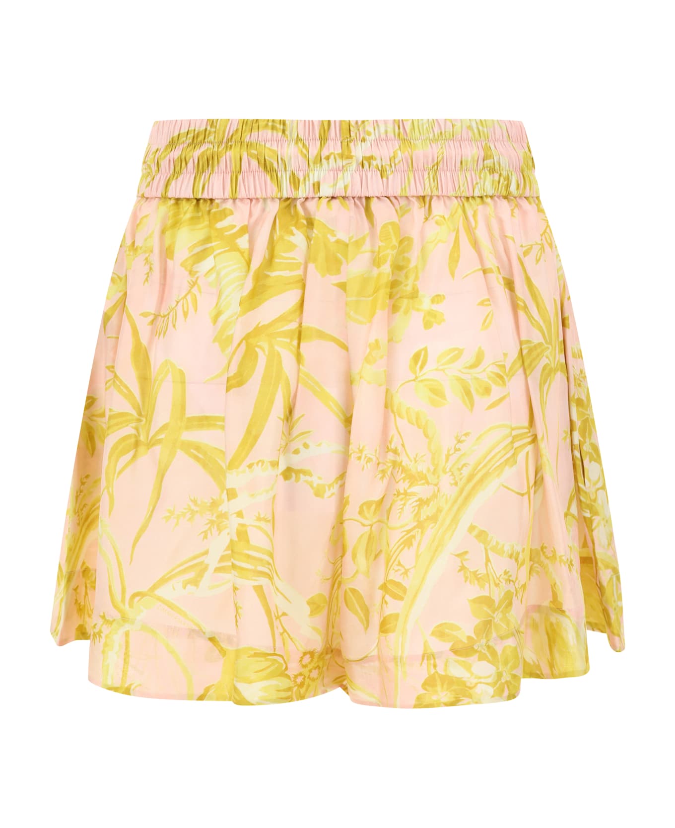 Zimmermann Bermuda Shorts - Pink/gold Floral