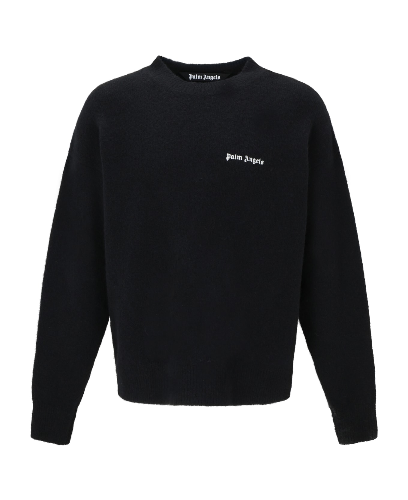 Palm Angels Wool Sweater - Black