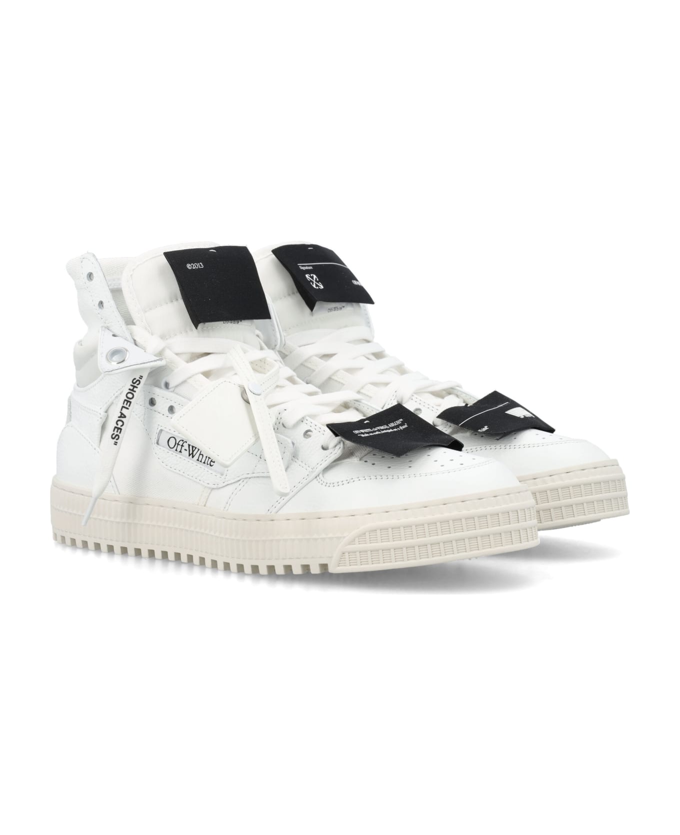 Off-White 3.0 Off Court Leather High-top - WHITE BLACK