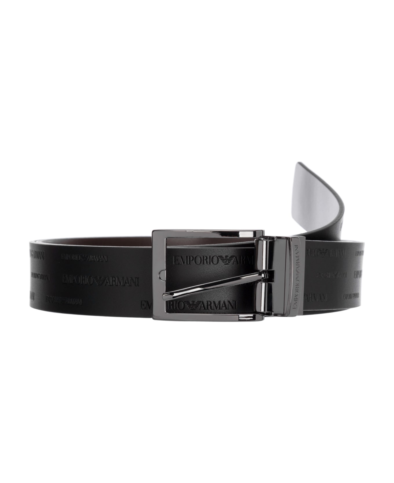 Emporio Armani Reversible Belt - Black