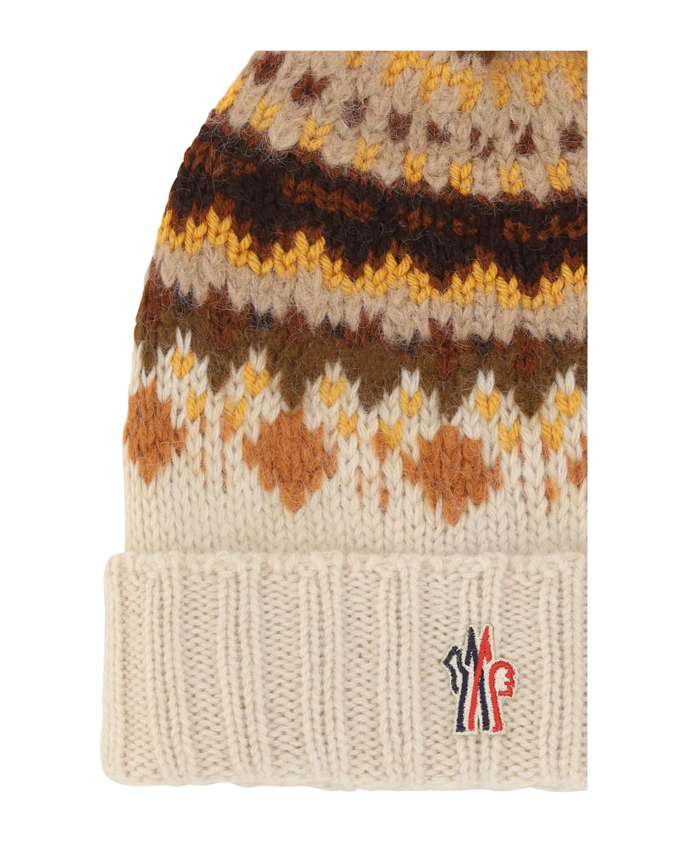 Moncler Grenoble Beanie Hat - Light Beige