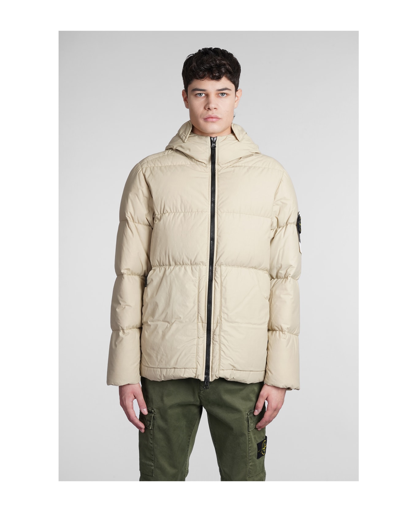 Stone Island Puffer In Beige Polyamide | italist