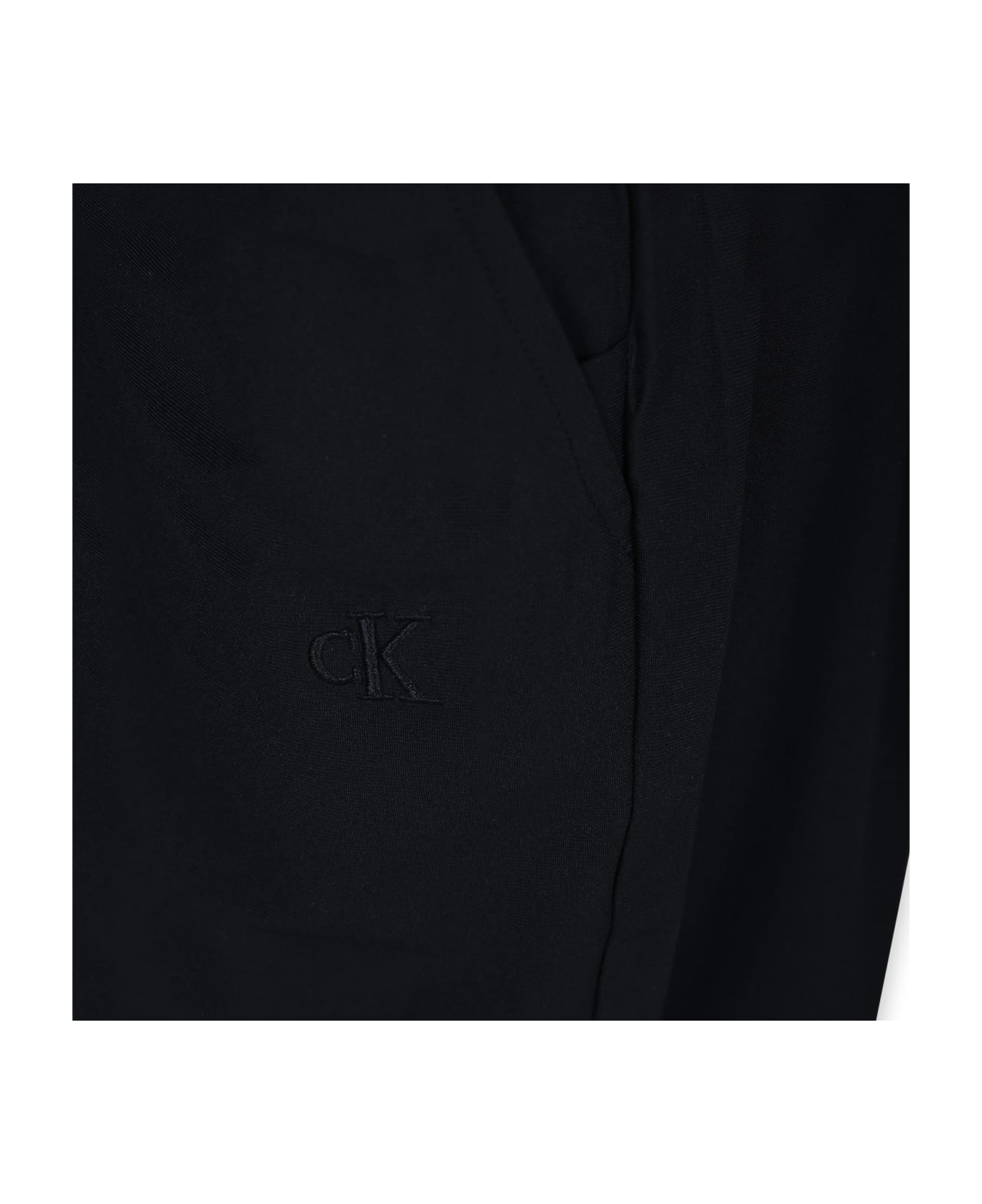 Calvin Klein Black Parachute Pants For Boy - Black