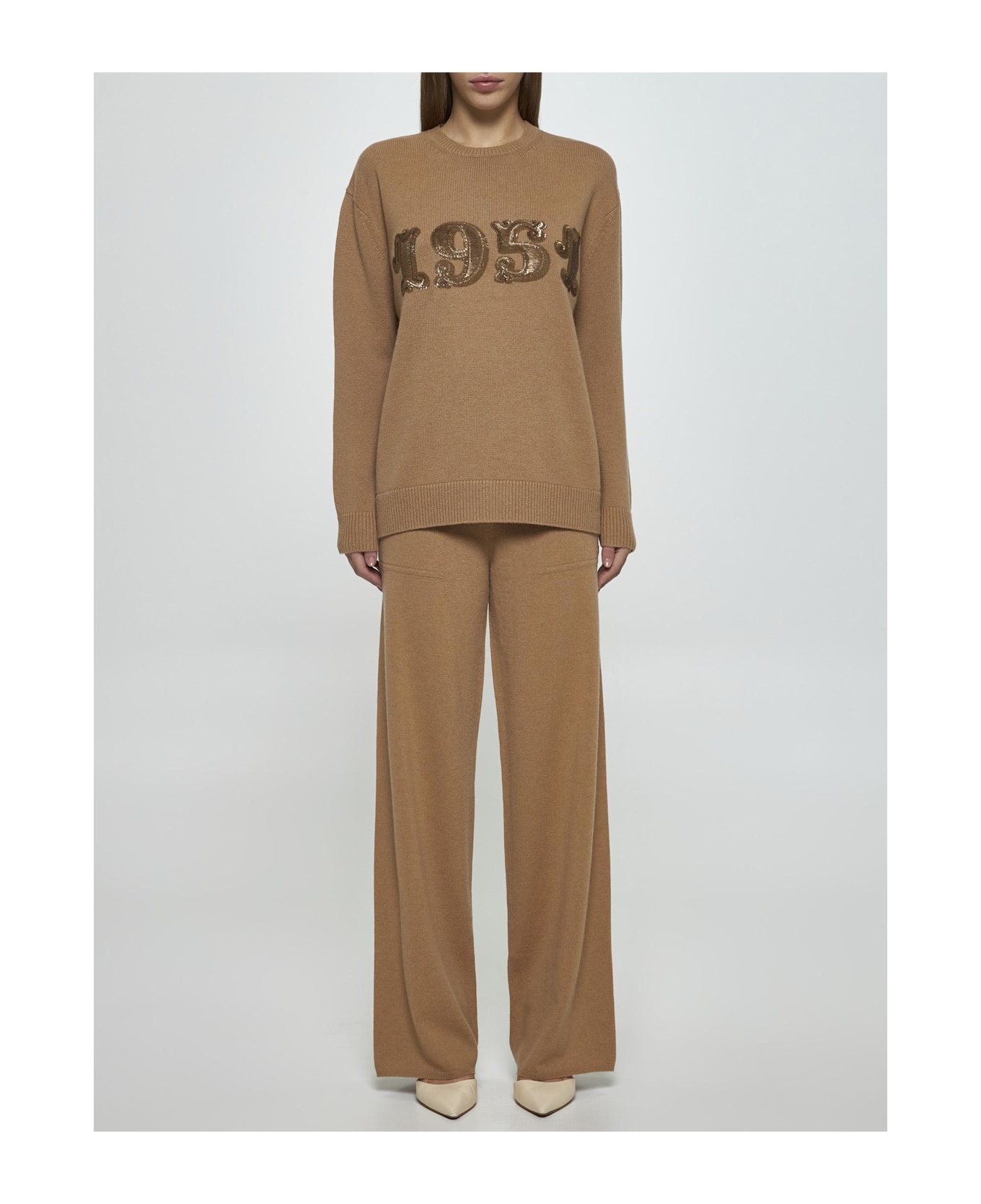 Max Mara Plata Wool And Cashmere Sweater - BROWN