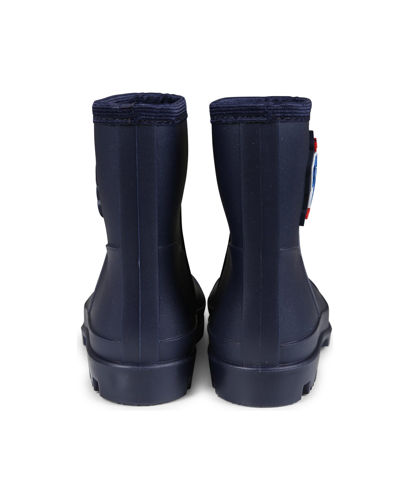 Kenzo Kids Blue Rain Boots For Kids With Elephant And Logo - Blue シューズ