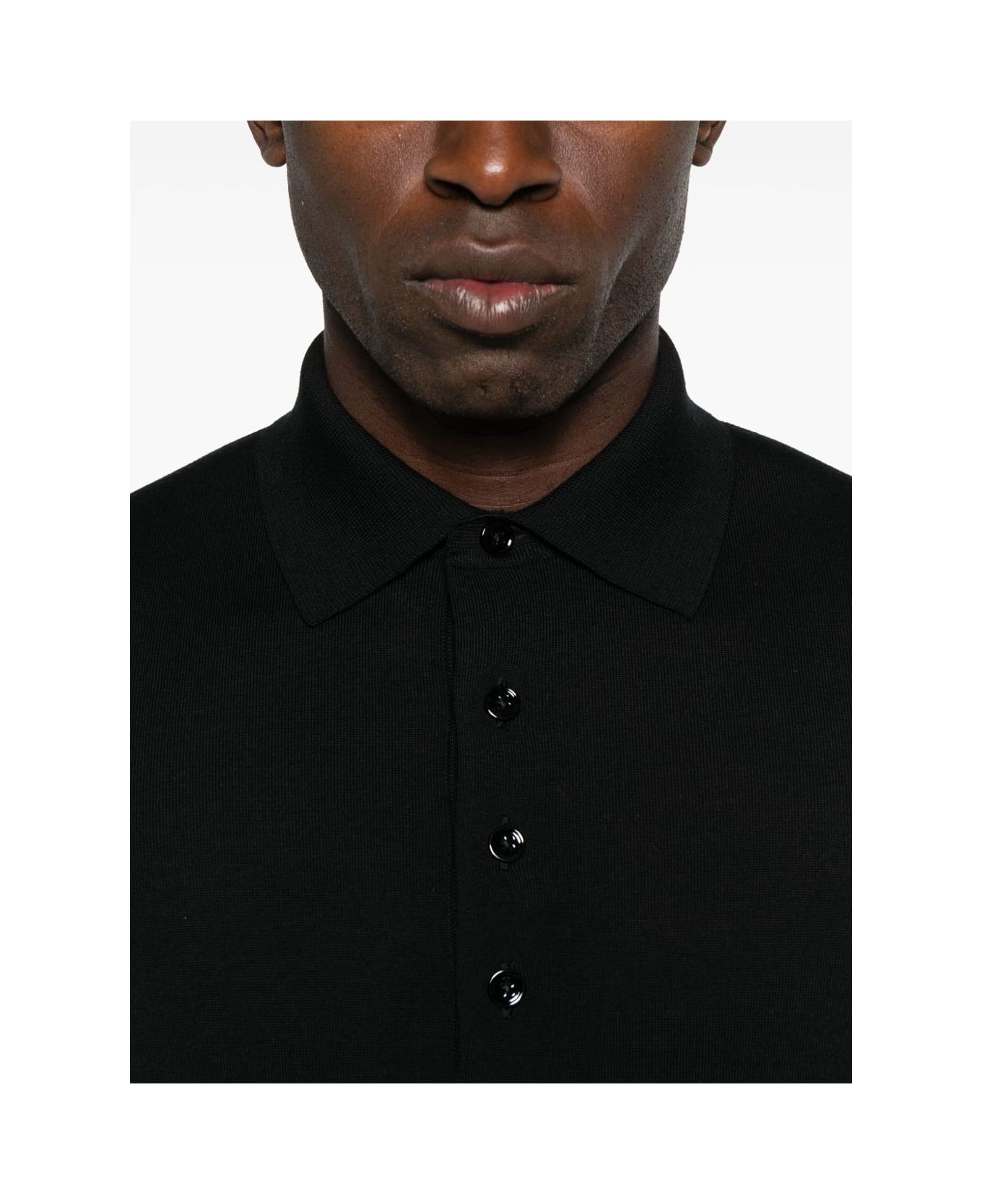 Tom Ford Wool Polo - Black